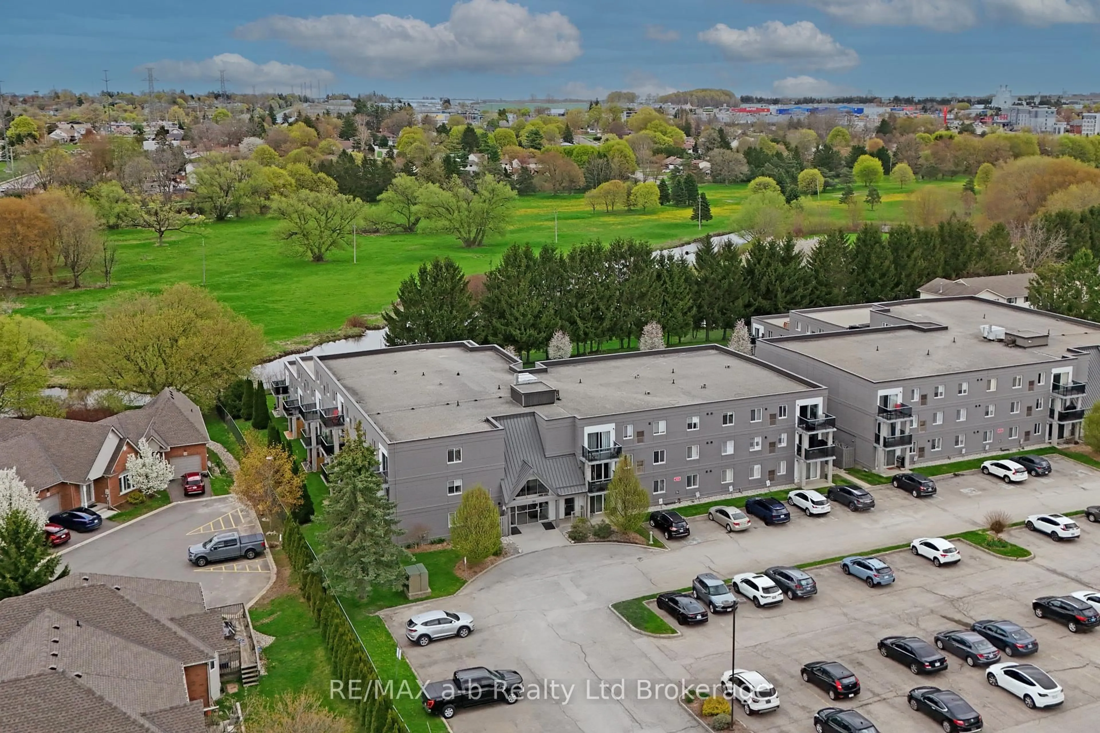 A pic from outside/outdoor area/front of a property/back of a property/a pic from drone, unknown for 159 Ferguson Dr #304, Woodstock Ontario N4V 1A9