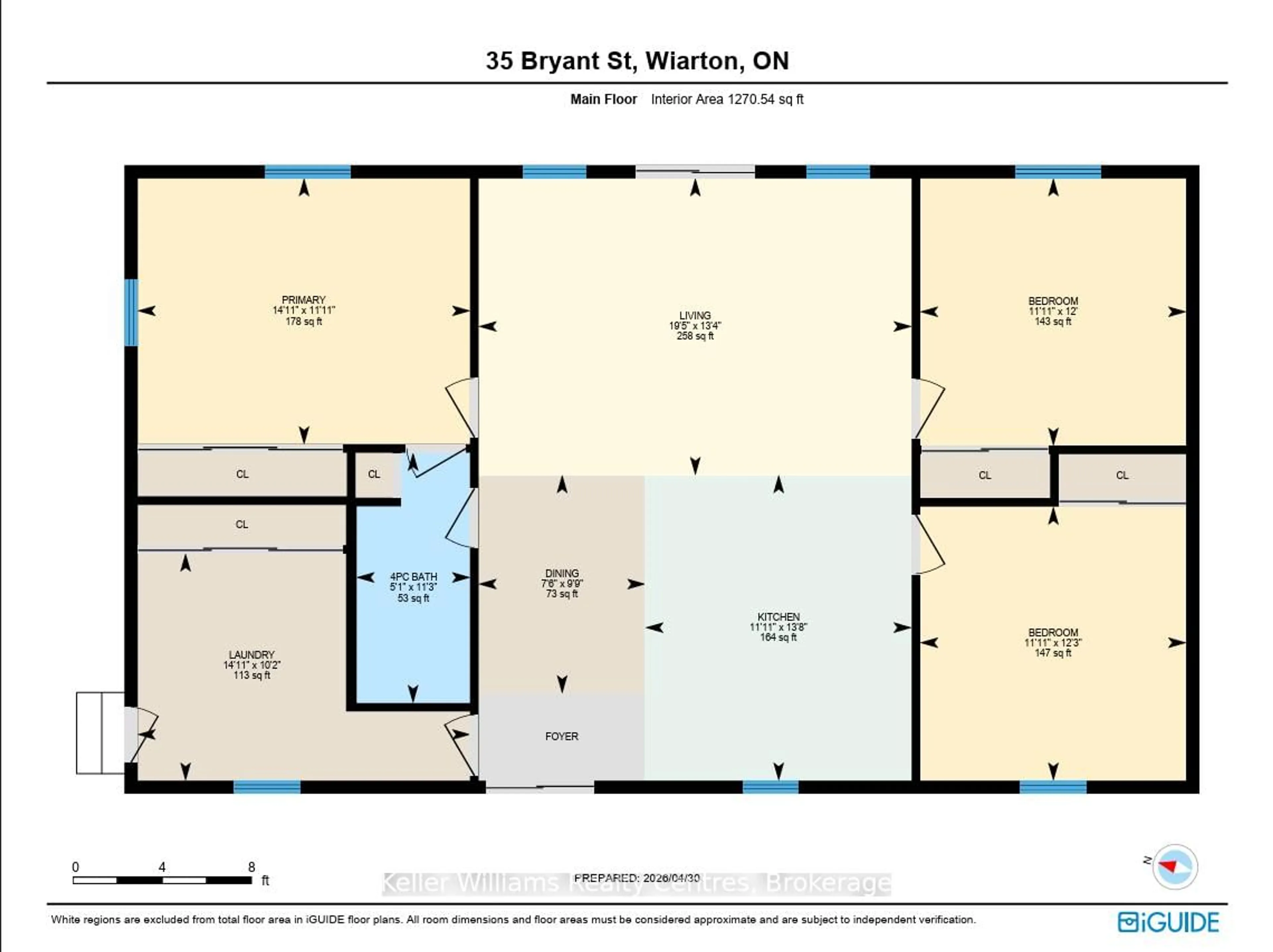Floor plan for 35 Bryant St, South Bruce Peninsula Ontario N0H 2T0