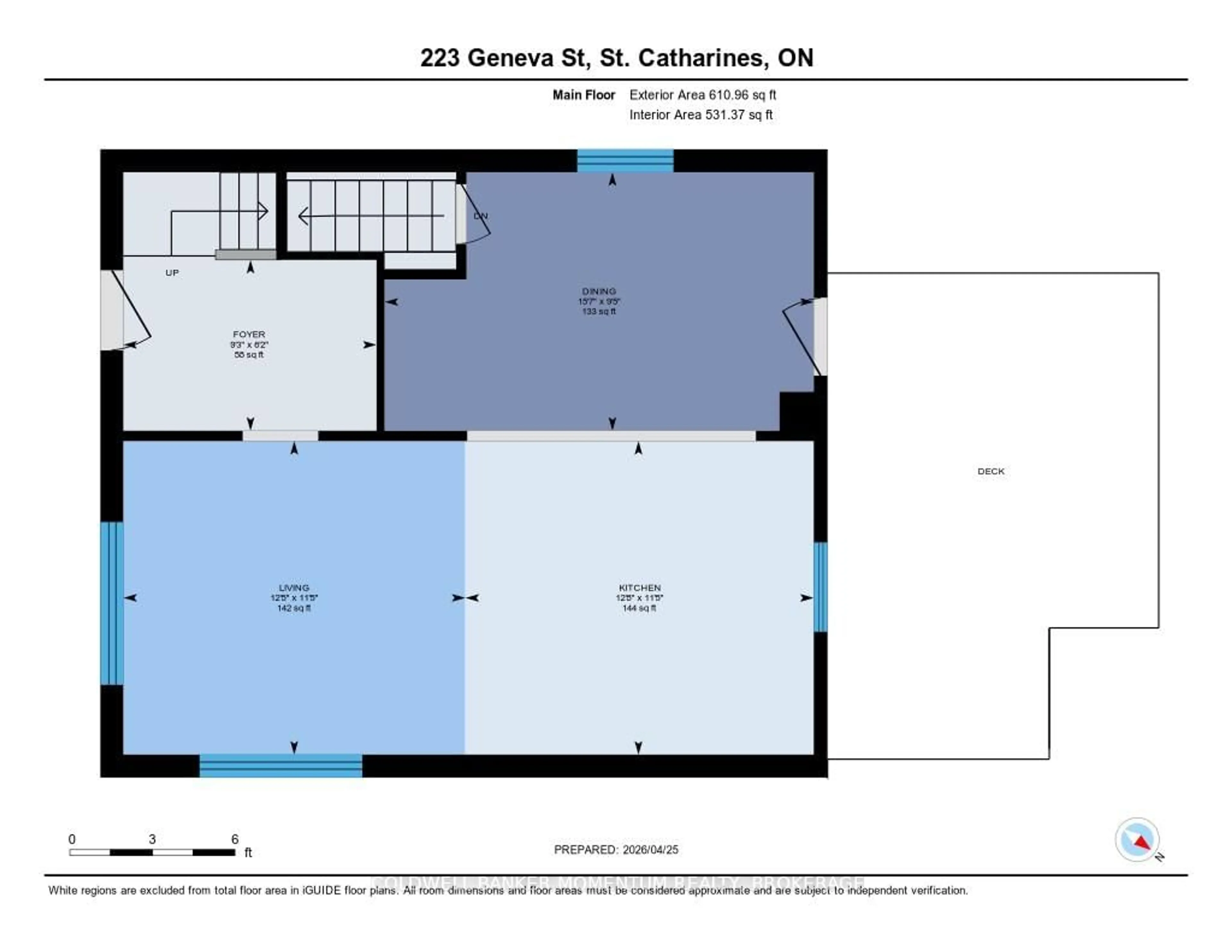 Floor plan for 223 Geneva St, St. Catharines Ontario L2R 4P9