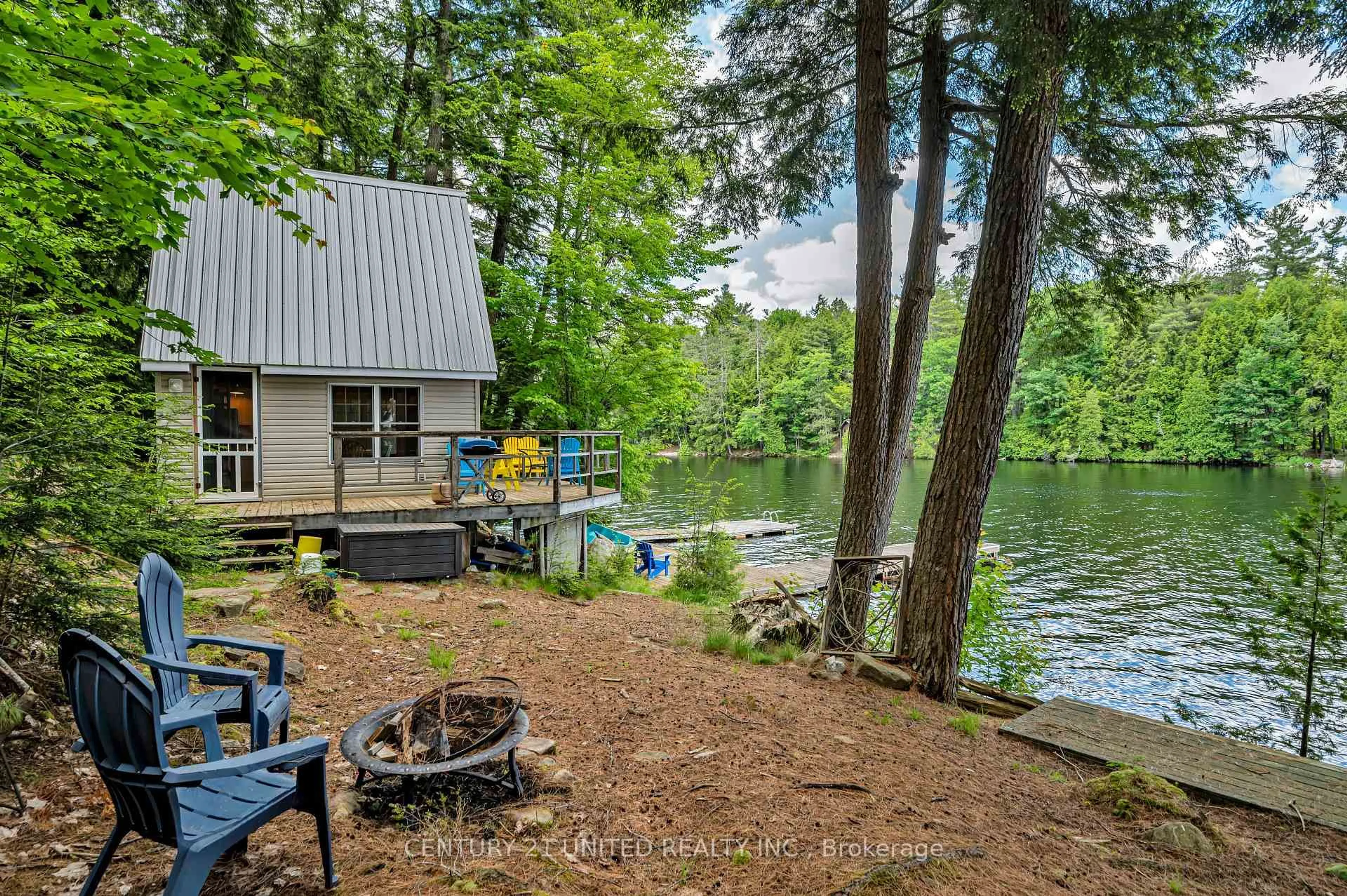 Patio, water/lake/river/ocean view for 852 Isl 8 Catchacoma Lake Island, Trent Lakes Ontario K0L 1J0