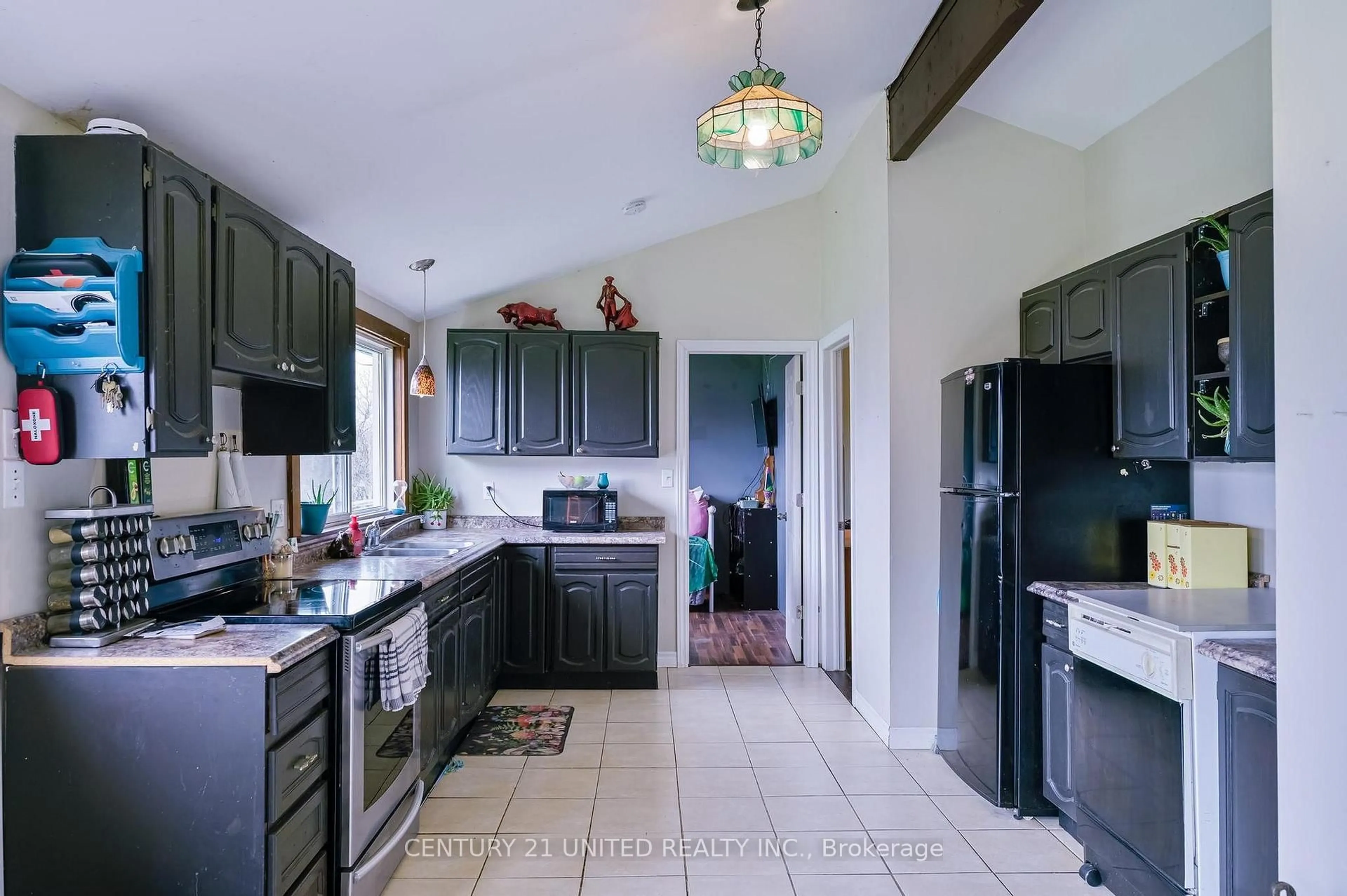 Open concept kitchen, ceramic/tile floor for 9 Franklin St, Selwyn Ontario K0L 1R0