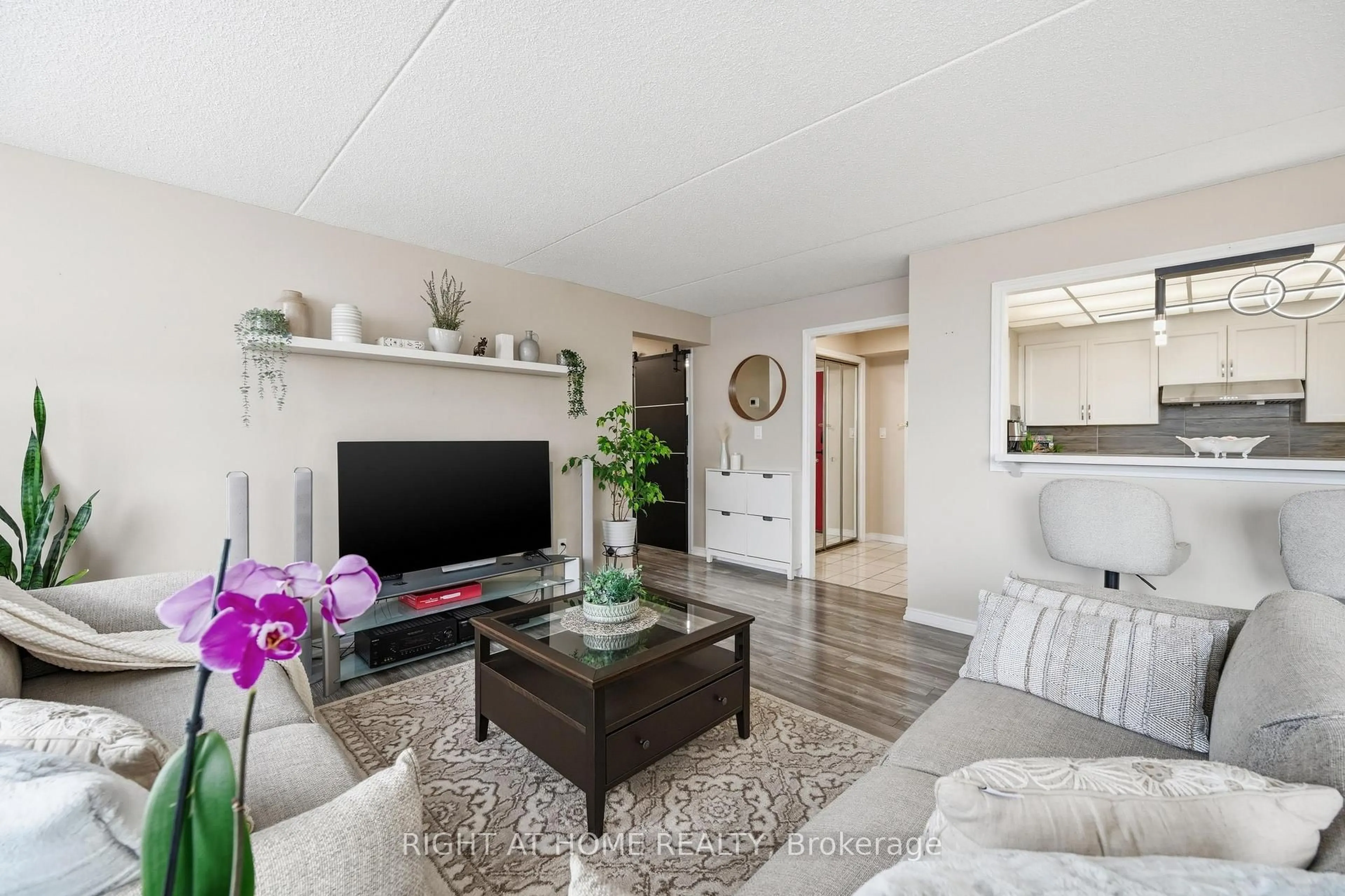 Living room with furniture, unknown for 99 Donn Ave #704, Hamilton Ontario L8G 5B2