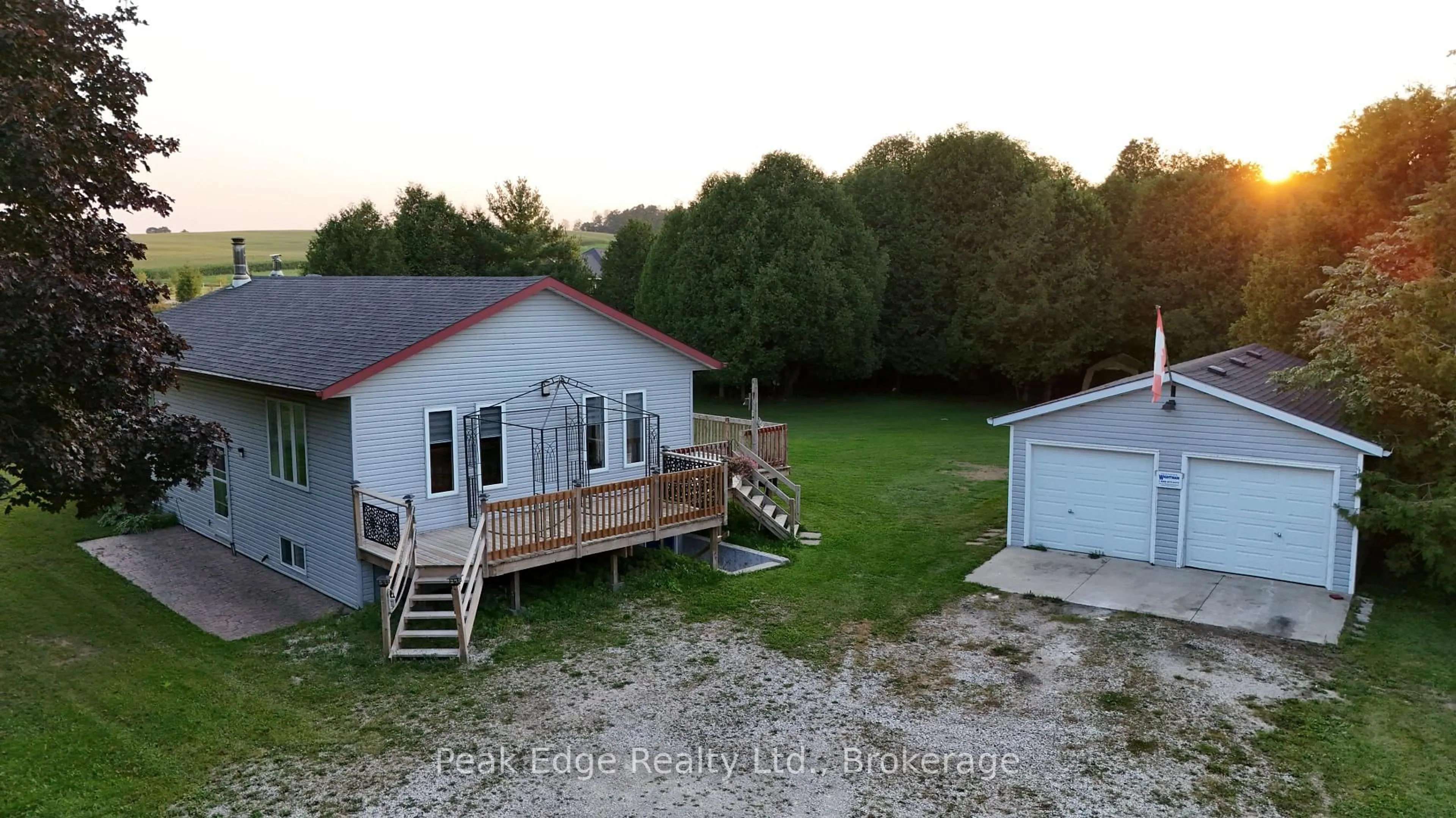 A pic from outside/outdoor area/front of a property/back of a property/a pic from drone, unknown for 9840 Baseline Rd, Minto Ontario N0G 1M0