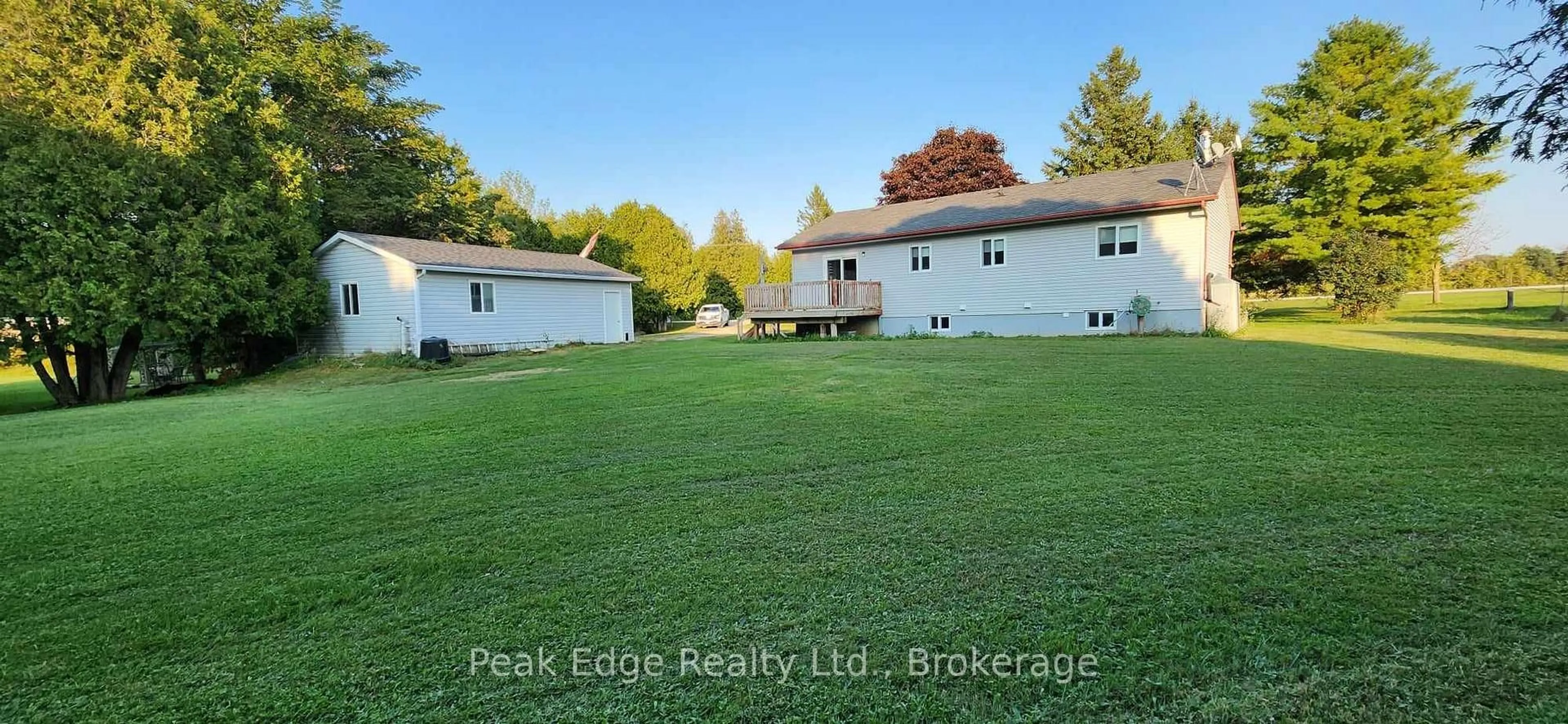 A pic from outside/outdoor area/front of a property/back of a property/a pic from drone, water/lake/river/ocean view for 9840 Baseline Rd, Minto Ontario N0G 1M0