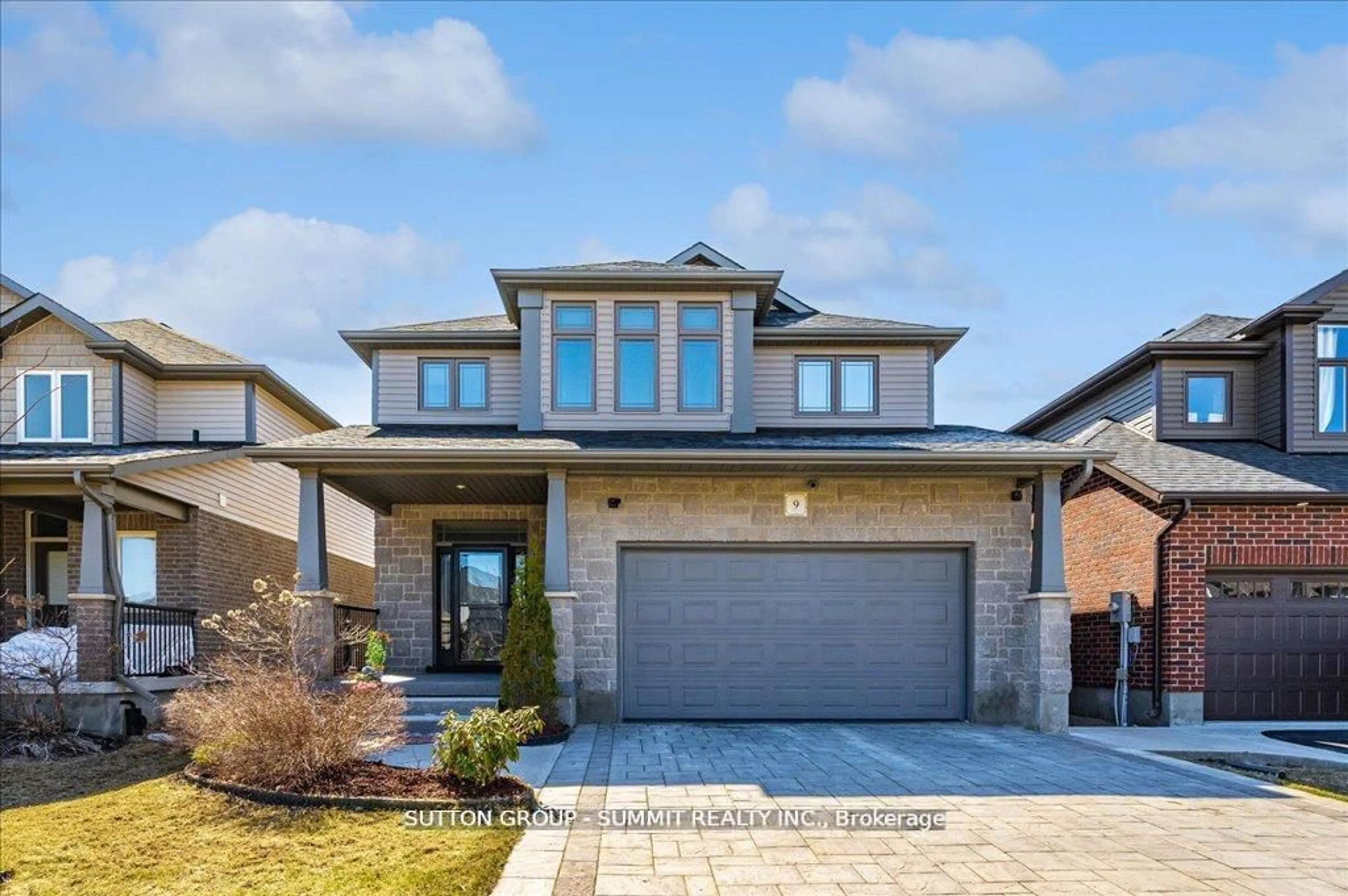 Home with brick exterior material, street for 9 Mcintyre Lane, East Luther Grand Valley Ontario L9W 6T9