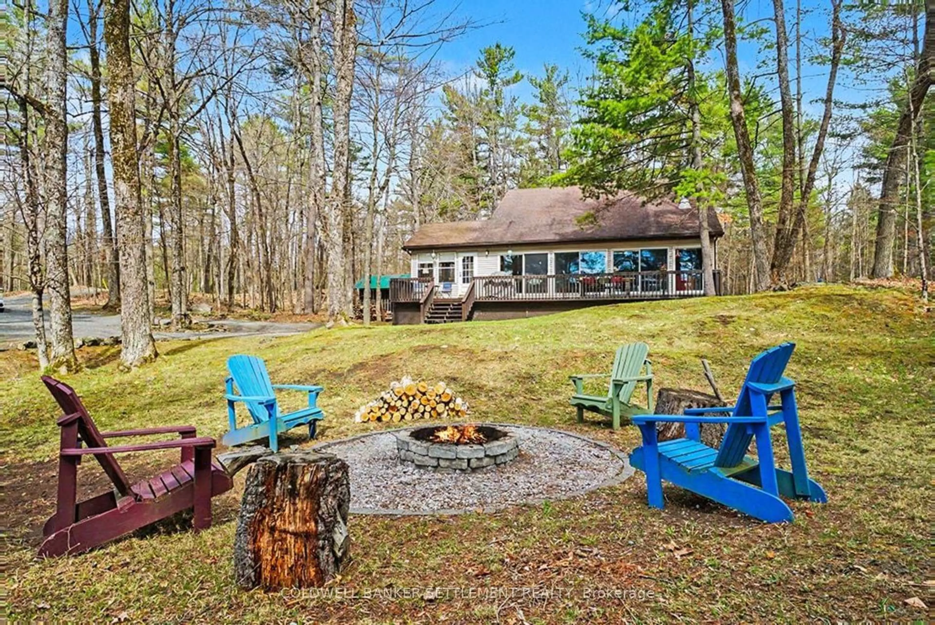 Patio, water/lake/river/ocean view for 205 Scott Crt, Maberly Ontario K0H 2B0