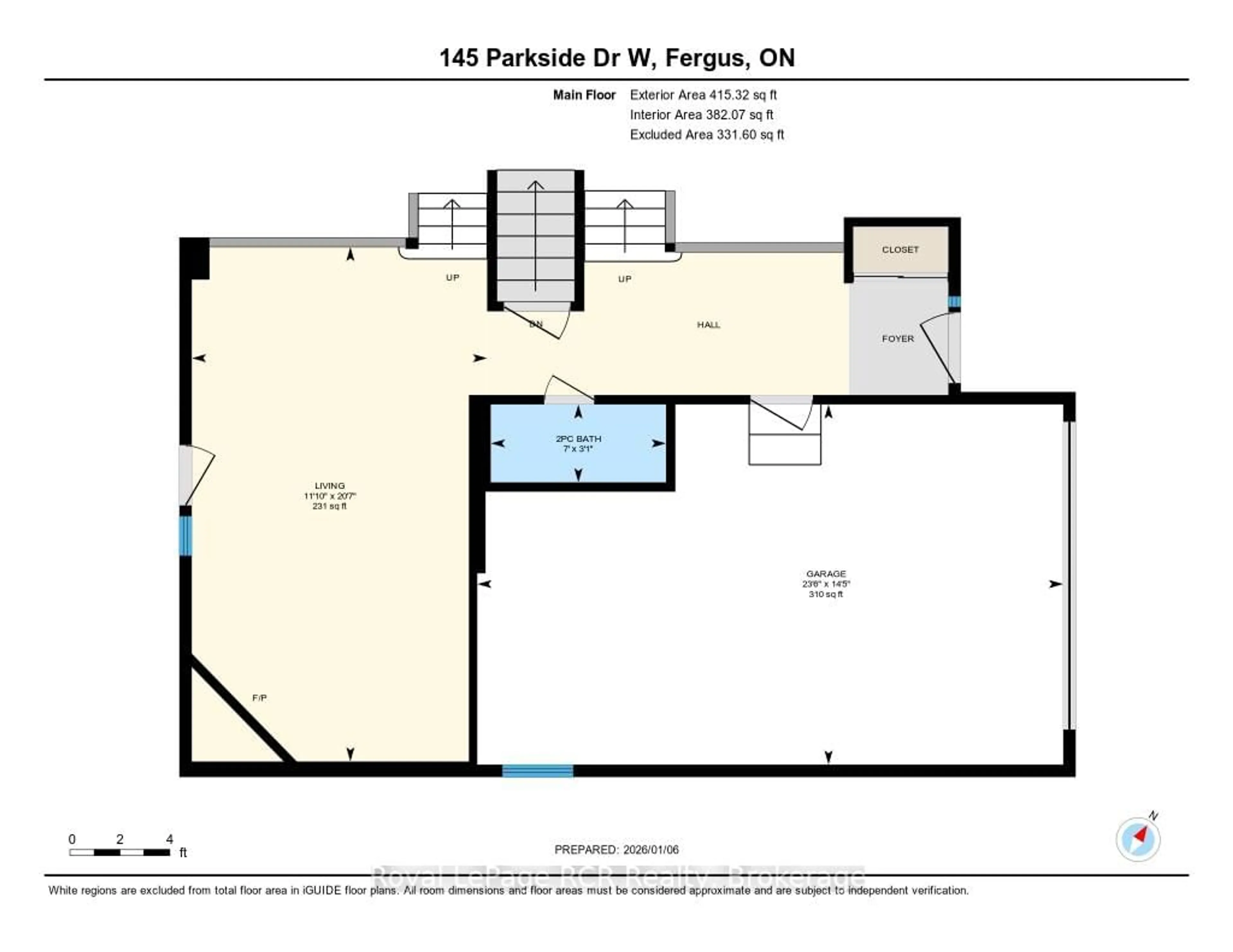 Floor plan for 145 Parkside Dr, Centre Wellington Ontario N1M 3M4