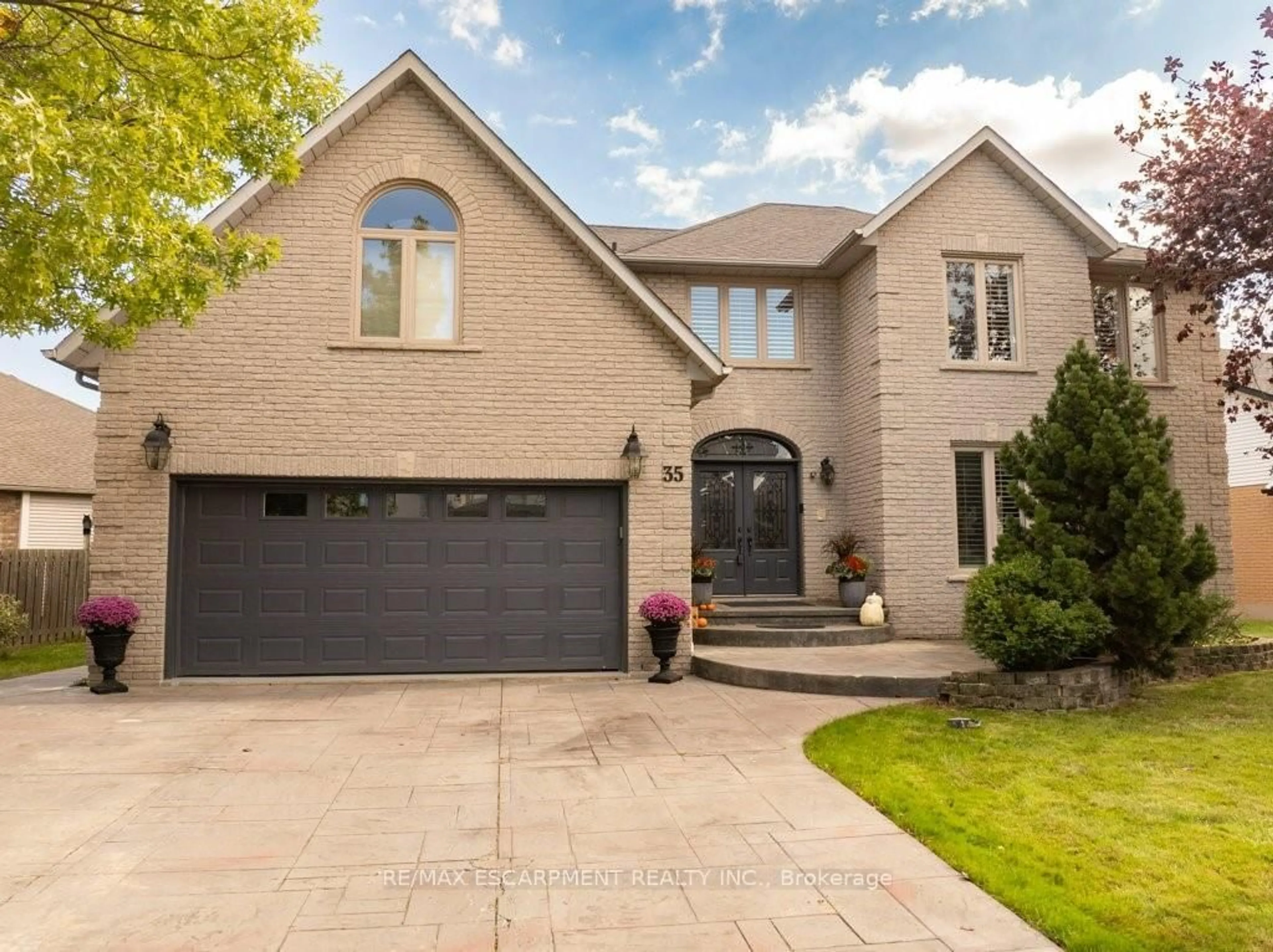 Home with brick exterior material, street for 35 Lido Dr, Hamilton Ontario L8E 5E8