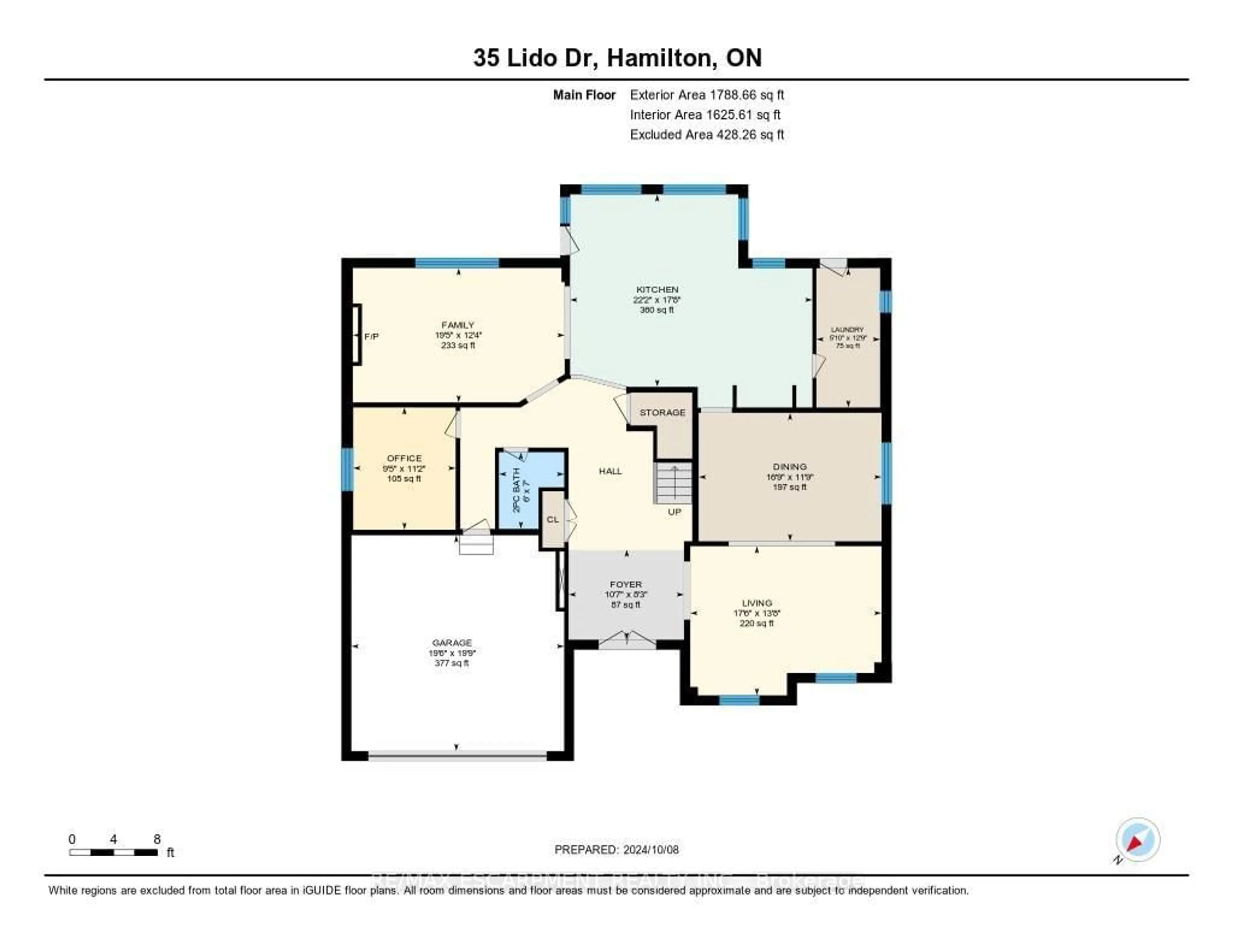 Floor plan for 35 Lido Dr, Hamilton Ontario L8E 5E8