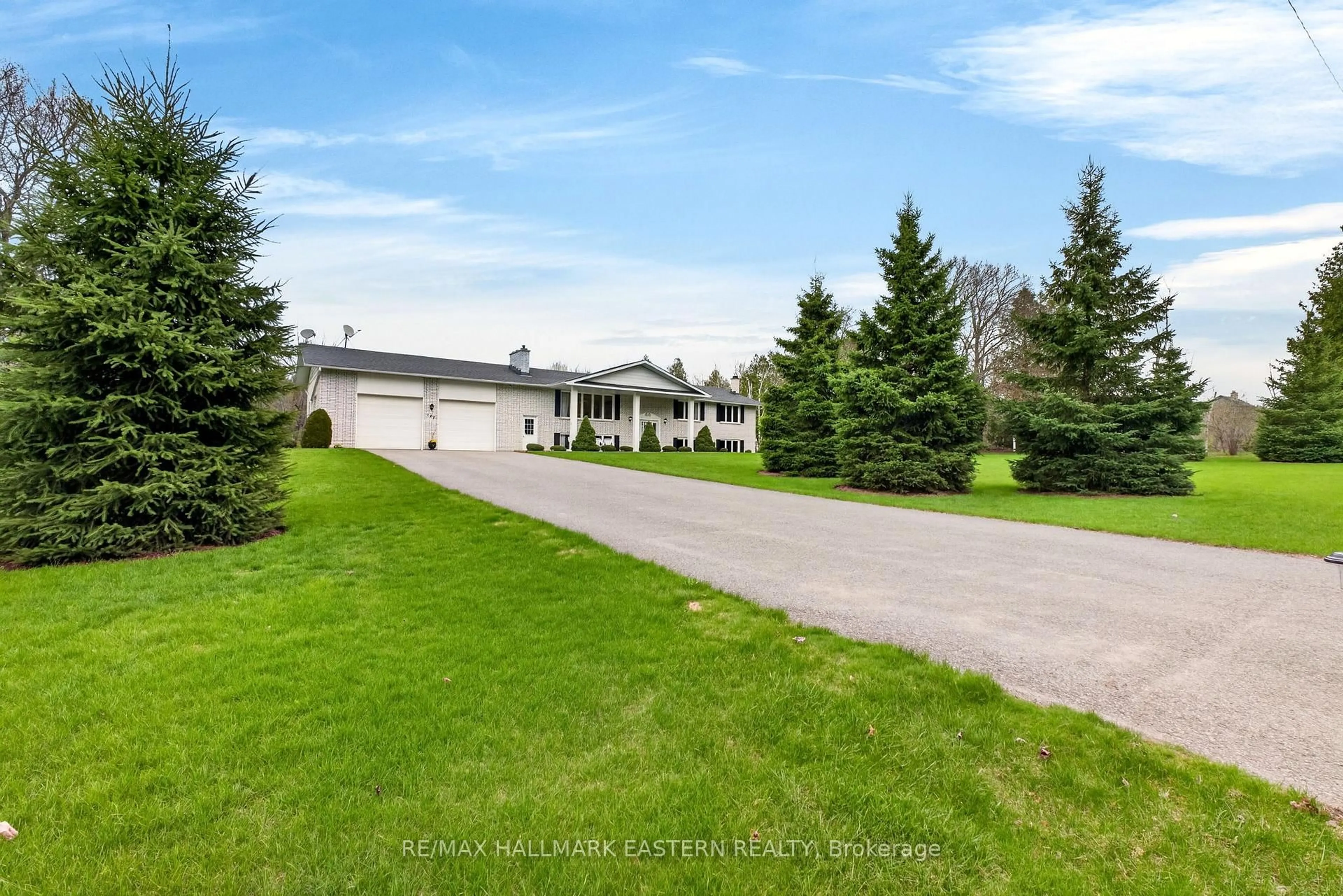 A pic from outside/outdoor area/front of a property/back of a property/a pic from drone, unknown for 147 Second Line, Douro-Dummer Ontario K0L 2B0
