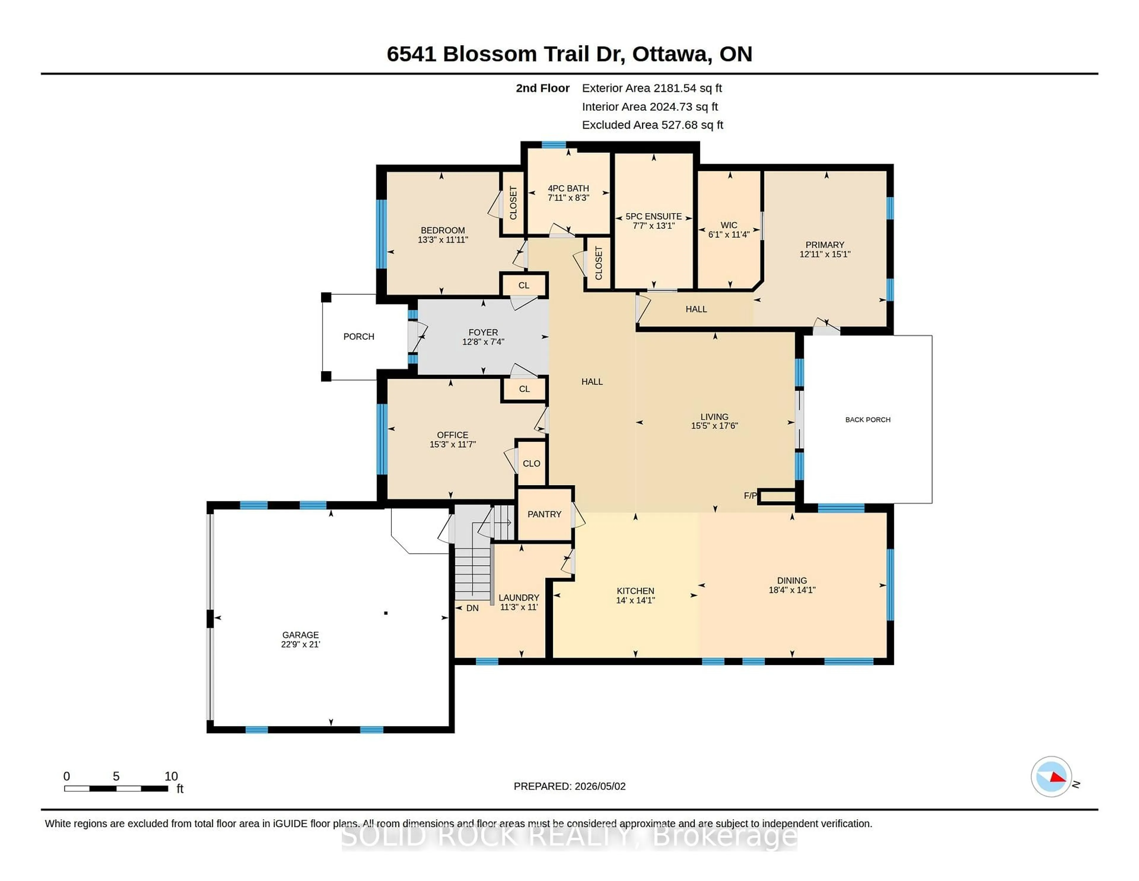 Floor plan for 6541 Blossom Trail Dr, Ottawa Ontario K4P 1R6