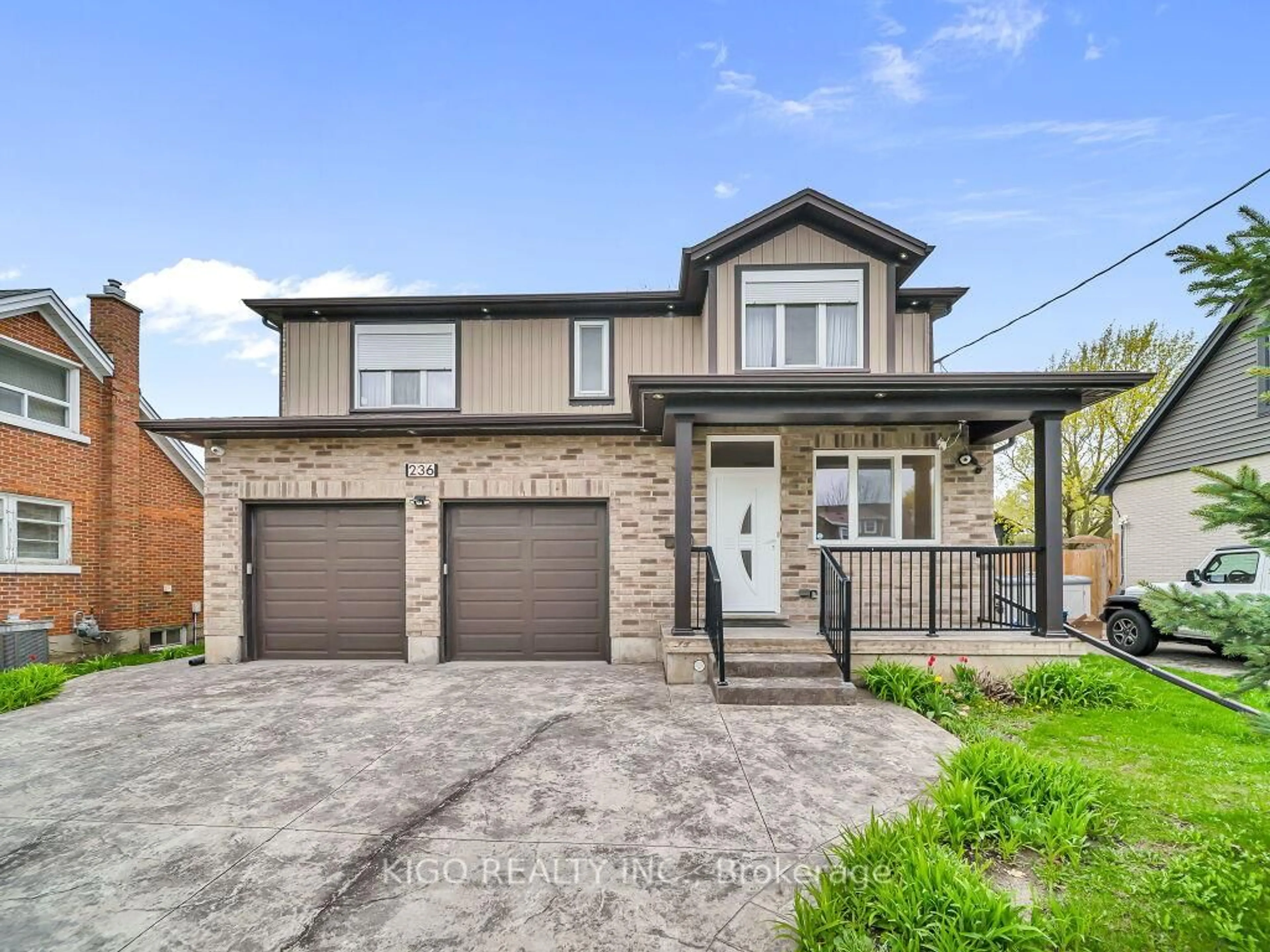 Home with brick exterior material, street for 236 Neilson Ave, Waterloo Ontario N2J 2M3