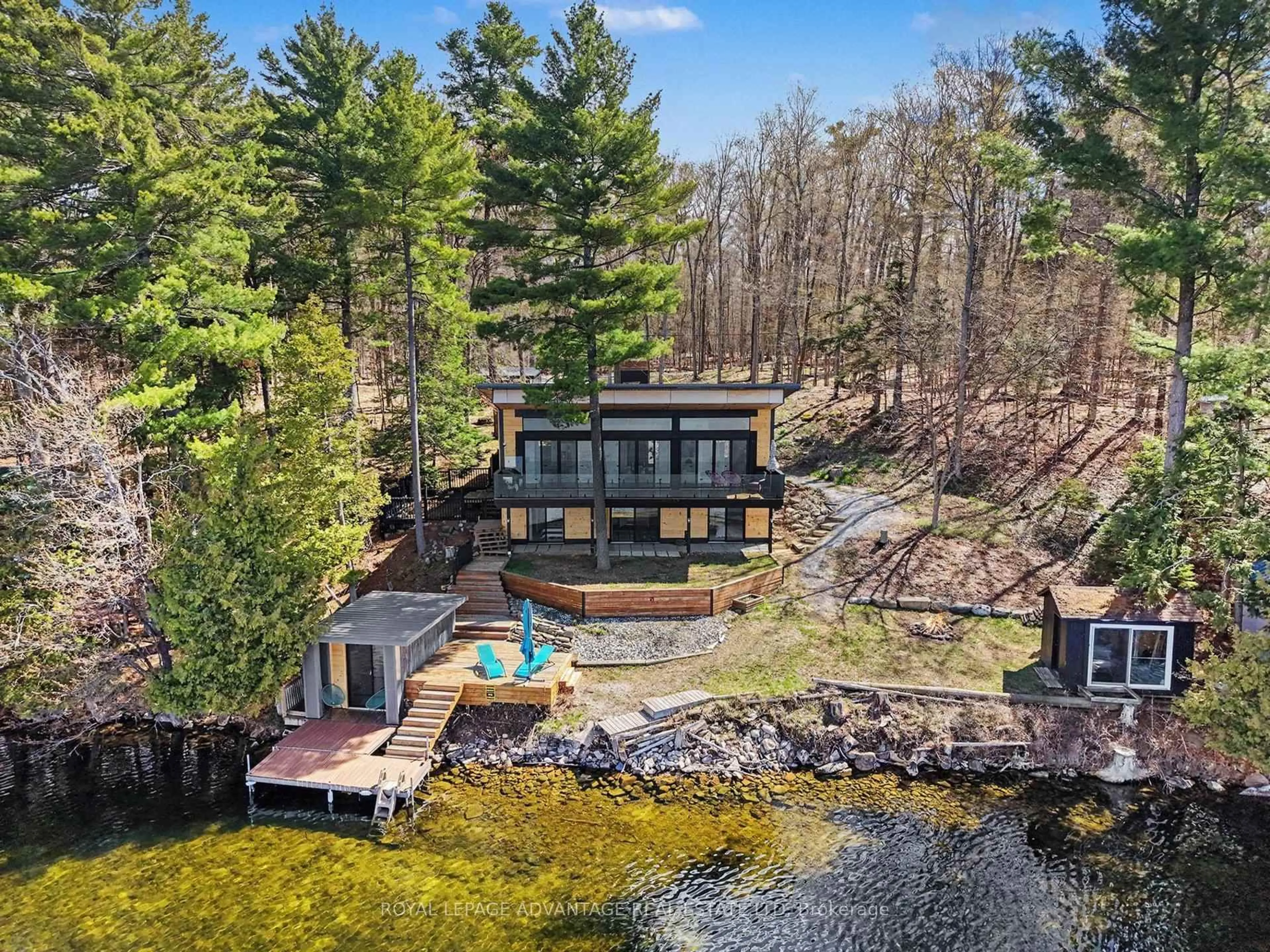 A pic from outside/outdoor area/front of a property/back of a property/a pic from drone, water/lake/river/ocean view for 613 Hamilton Lane, Perth Ontario K7H 3C7
