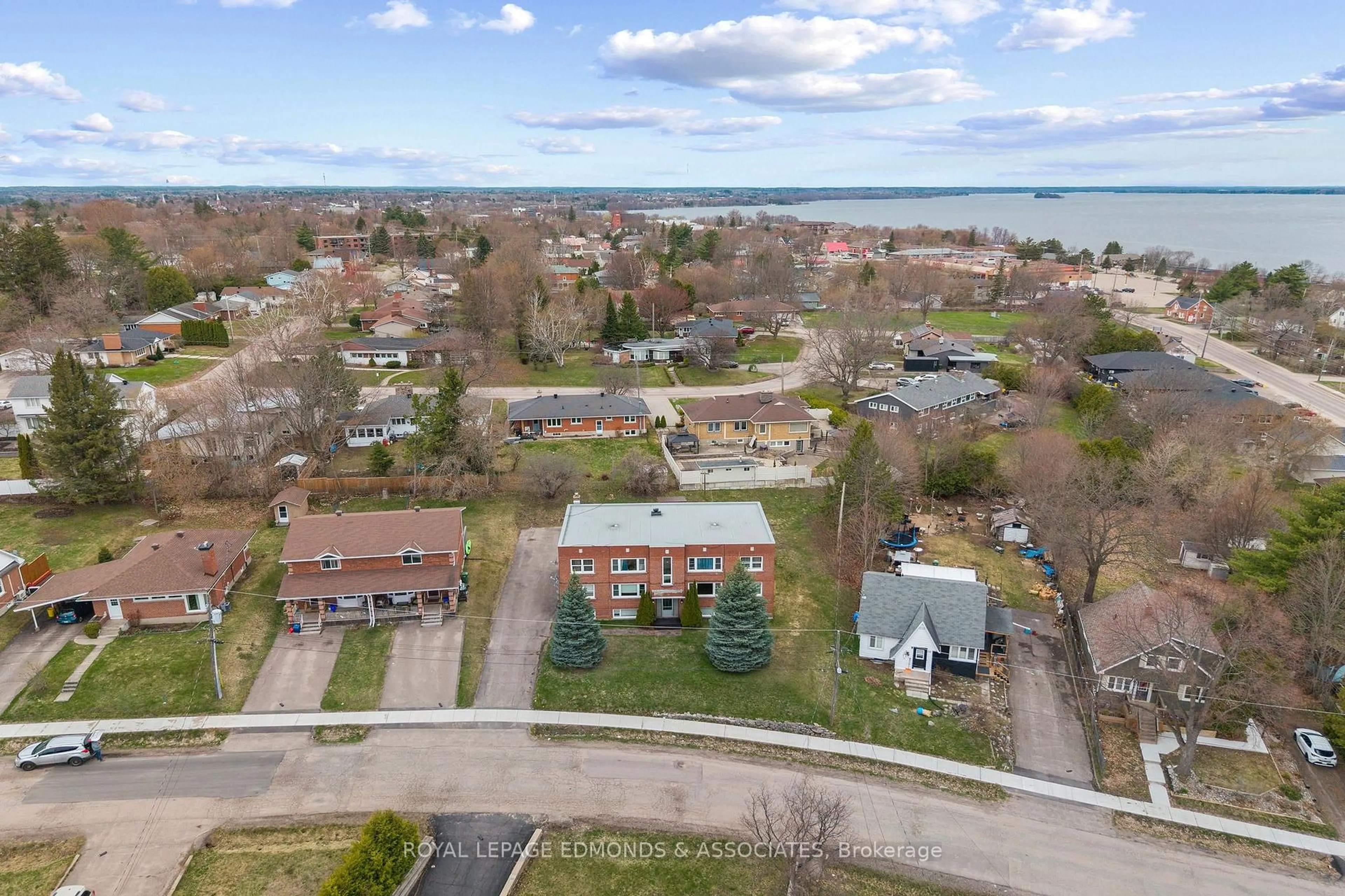 A pic from outside/outdoor area/front of a property/back of a property/a pic from drone, water/lake/river/ocean view for 222 Belmont Ave, Pembroke Ontario K8A 2C5
