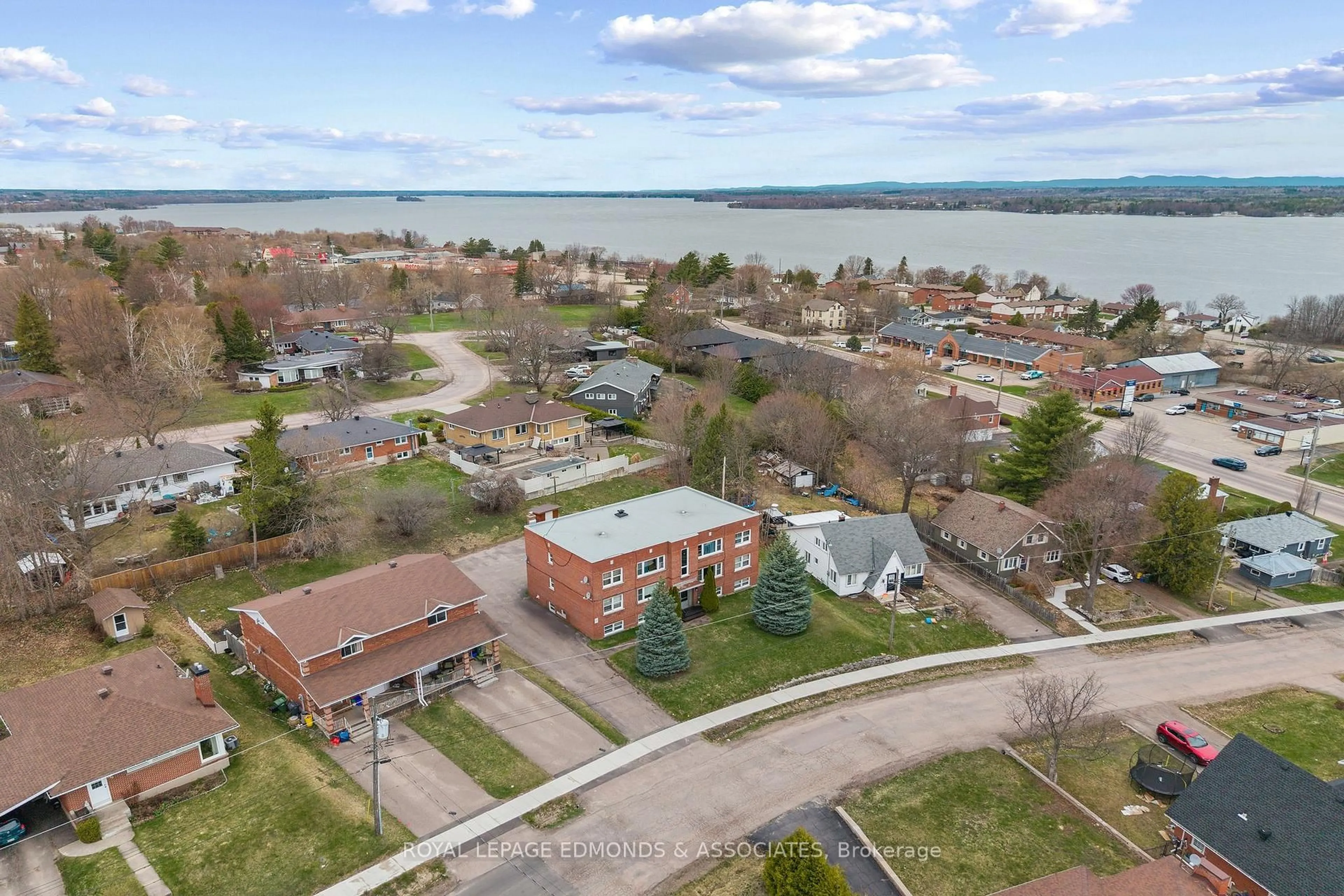 A pic from outside/outdoor area/front of a property/back of a property/a pic from drone, water/lake/river/ocean view for 222 Belmont Ave, Pembroke Ontario K8A 2C5