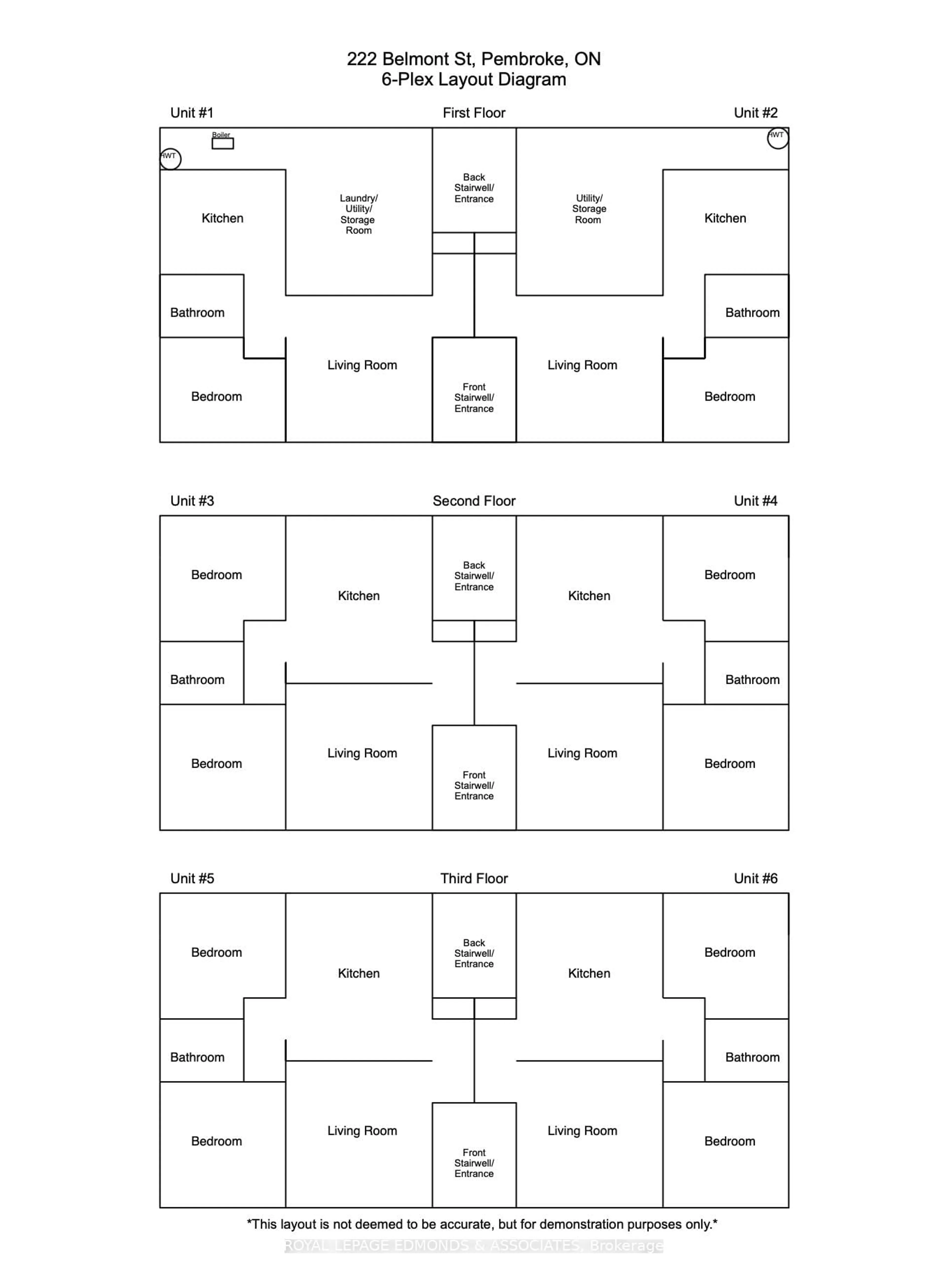 Floor plan for 222 Belmont Ave, Pembroke Ontario K8A 2C5