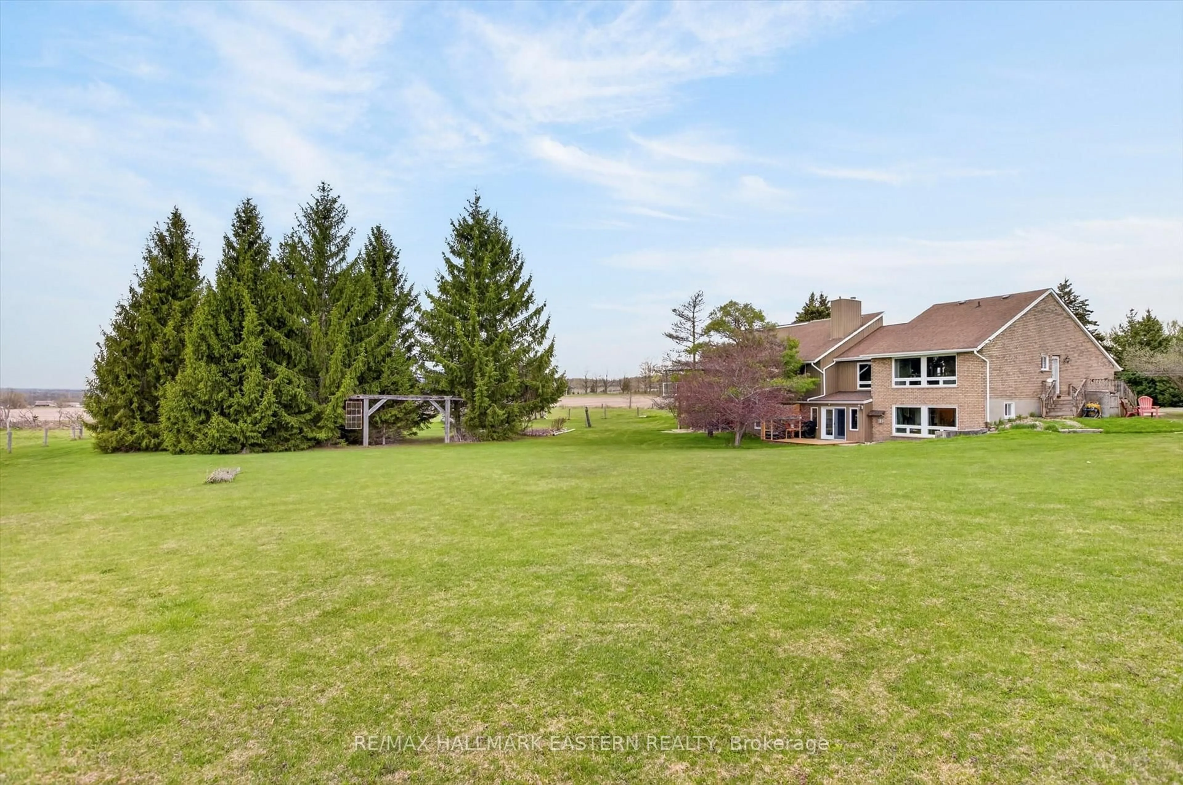 A pic from outside/outdoor area/front of a property/back of a property/a pic from drone, water/lake/river/ocean view for 1229 Morton Line, Cavan Monaghan Ontario L0A 1C0
