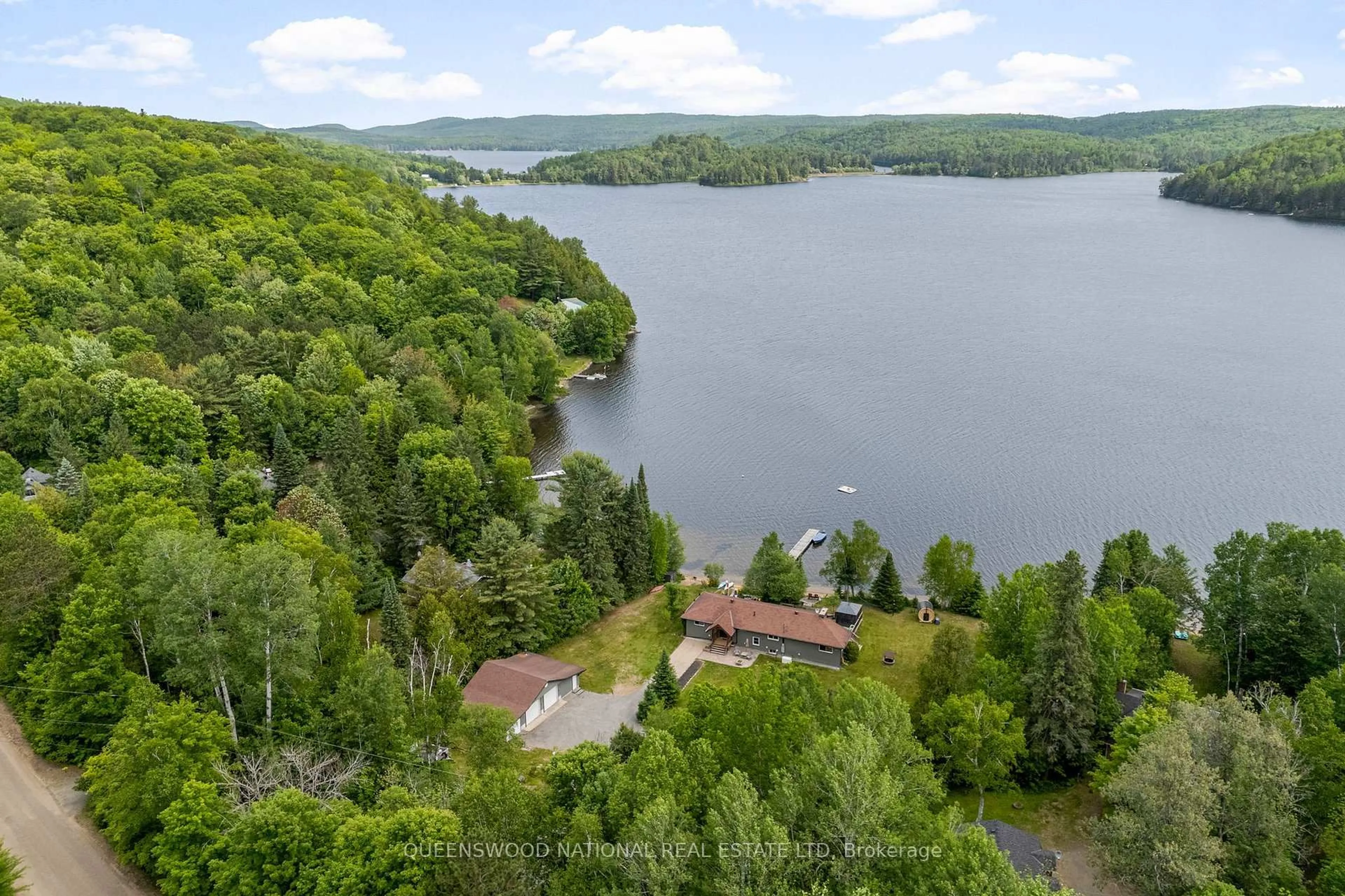 A pic from outside/outdoor area/front of a property/back of a property/a pic from drone, water/lake/river/ocean view for 272 Wiltom Dr, Barry's Bay Ontario K0J 1B0