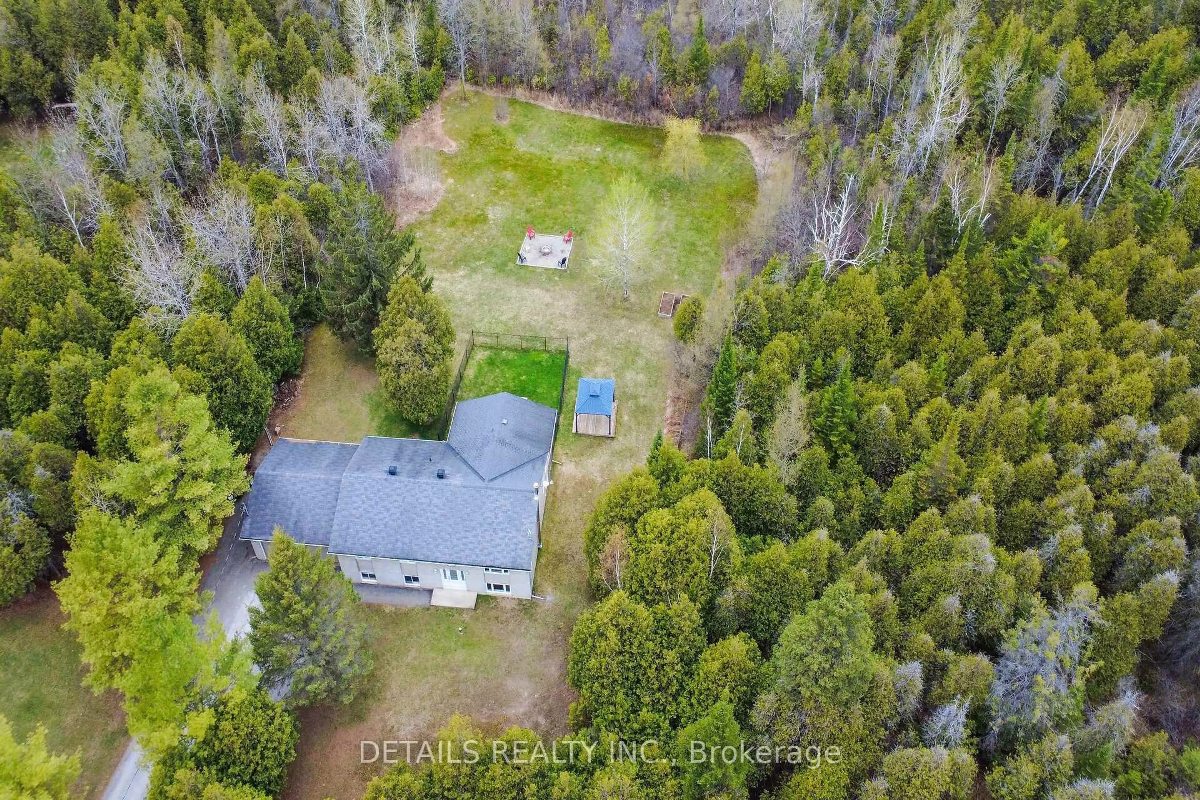 A pic from outside/outdoor area/front of a property/back of a property/a pic from drone, forest/trees view for 2263 McGovern Rd, North Grenville Ontario K0G 1S0