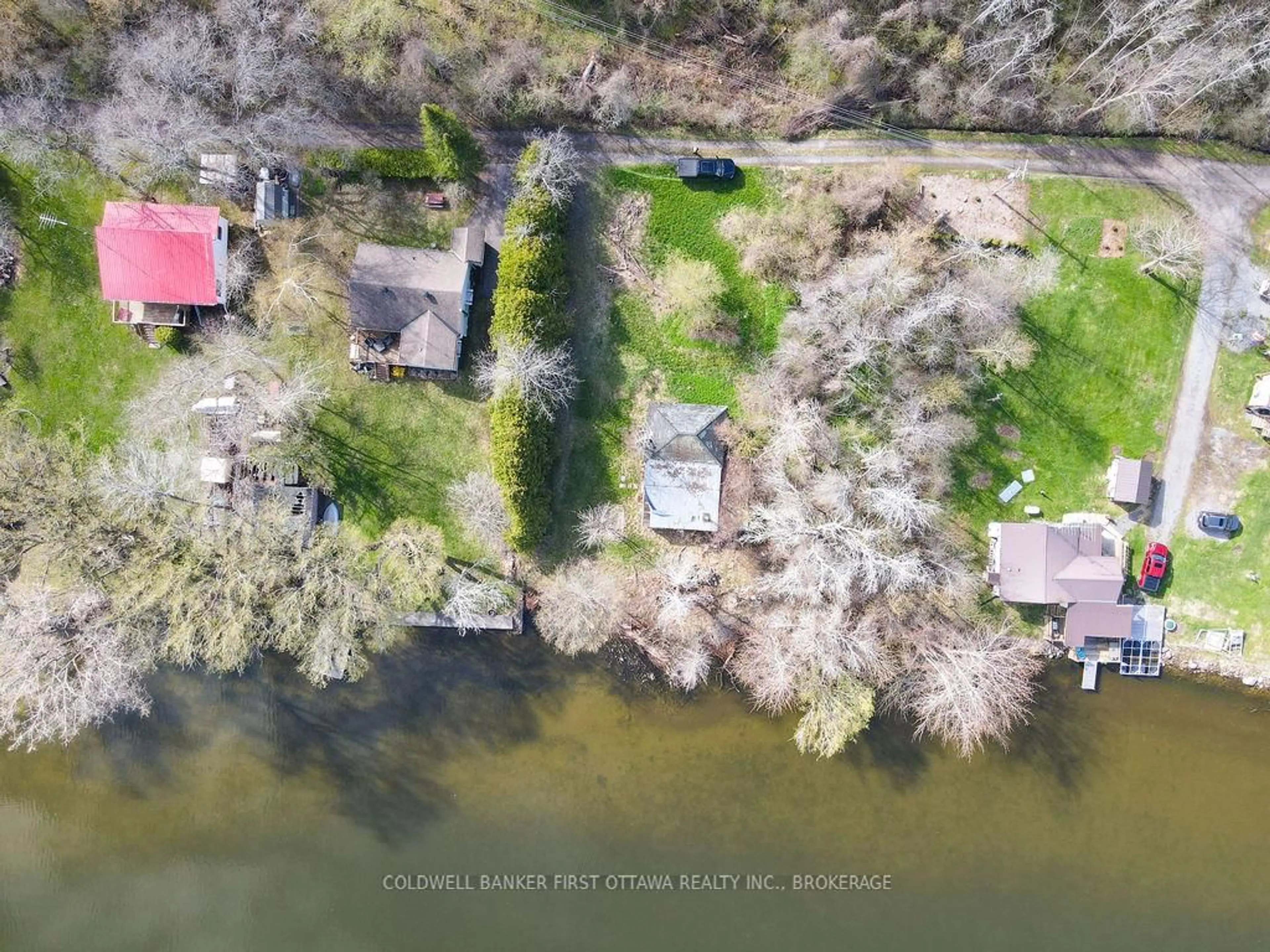 A pic from outside/outdoor area/front of a property/back of a property/a pic from drone, water/lake/river/ocean view for 2868C County Rd 8, Napanee Ontario K7R 3K7