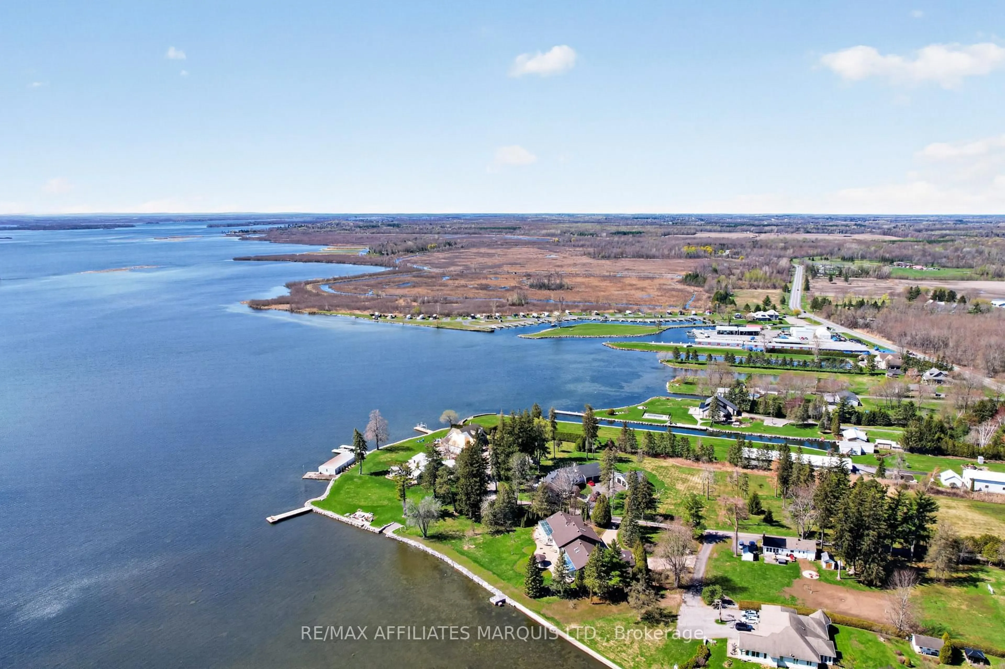 A pic from outside/outdoor area/front of a property/back of a property/a pic from drone, water/lake/river/ocean view for 6404 Le Domaine Rd, South Glengarry Ontario K0C 2E0