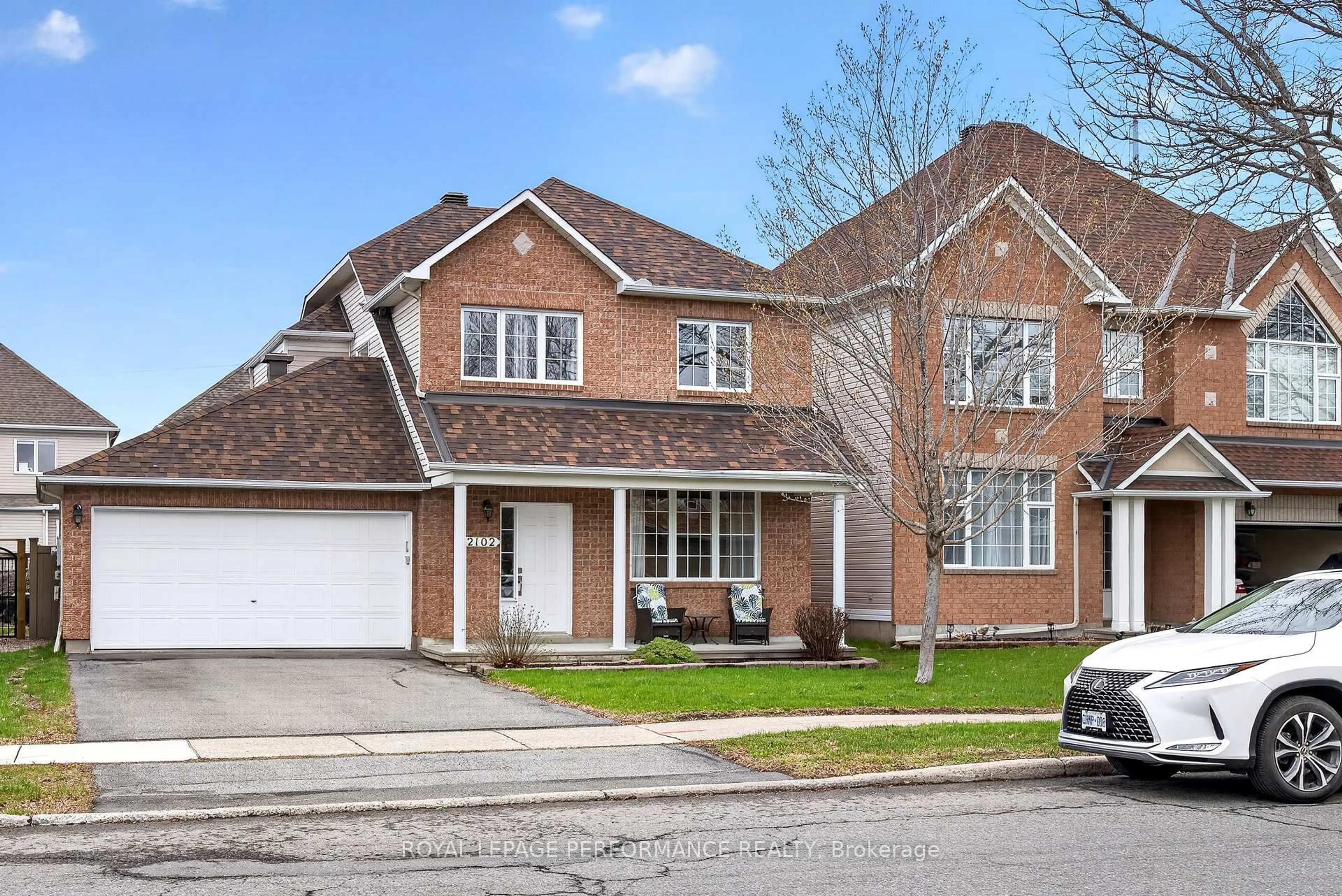 Home with brick exterior material, street for 2102 Esprit Dr, Ottawa Ontario K4A 4G3
