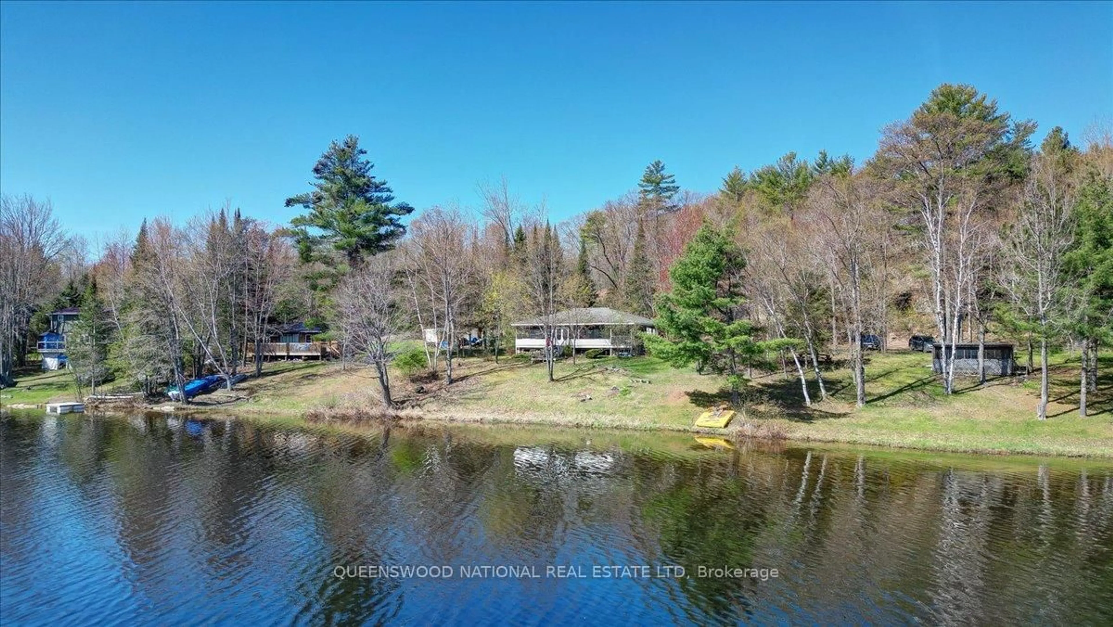 A pic from outside/outdoor area/front of a property/back of a property/a pic from drone, water/lake/river/ocean view for 7C BOYLE Lane, Killaloe Ontario K0J 2A0