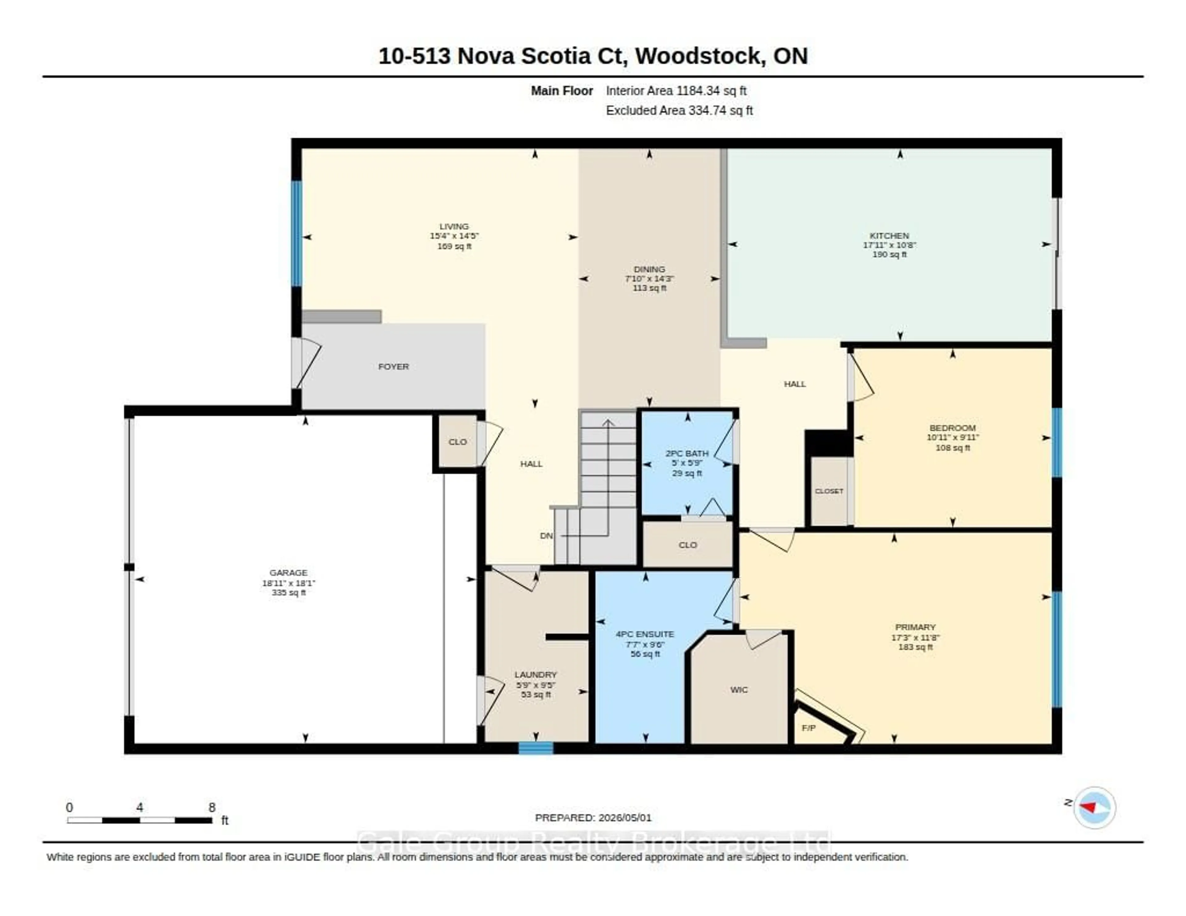 Floor plan for 513 Nova Scotia Crt #10, Woodstock Ontario N4S 8Z3