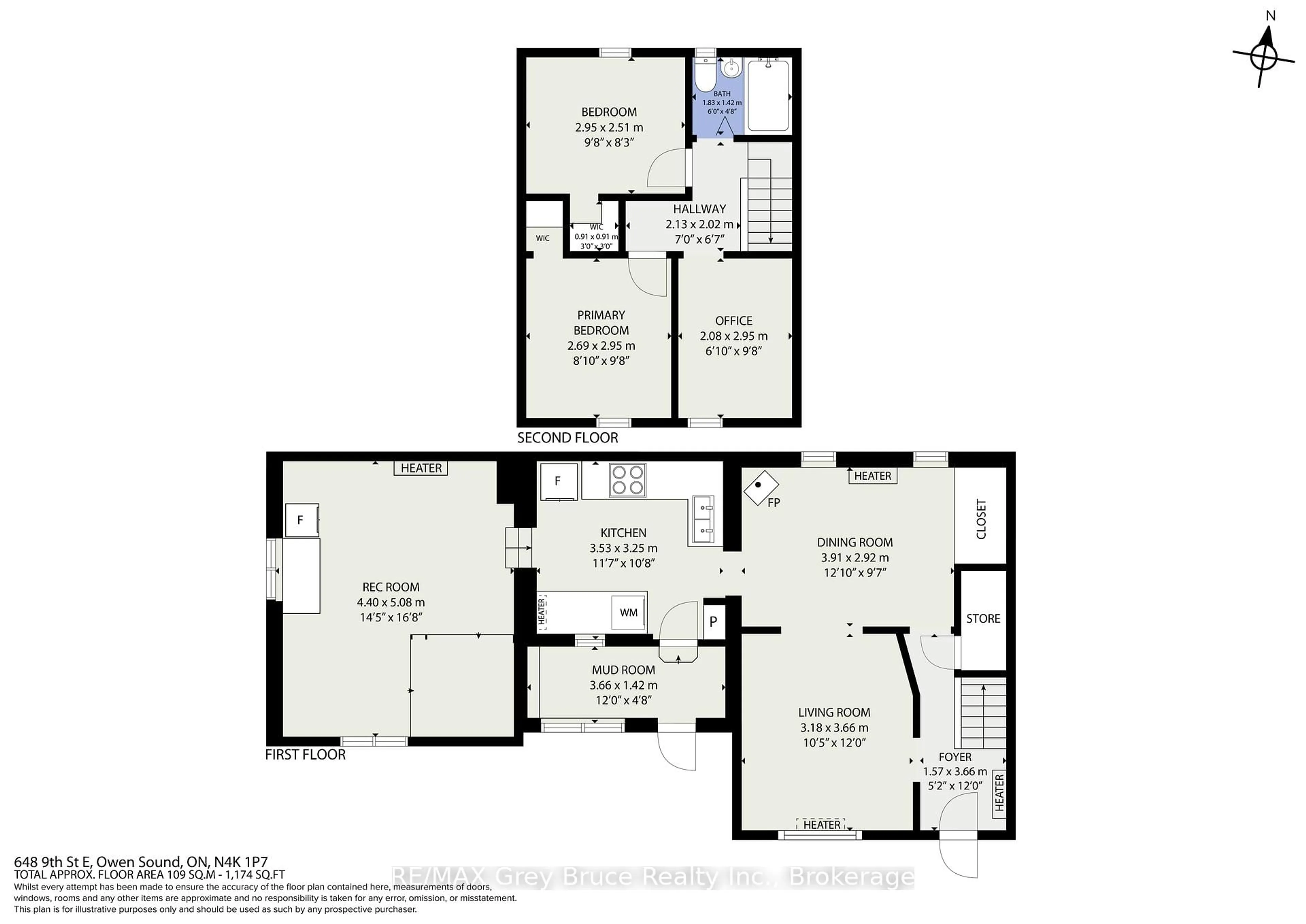 Floor plan for 648 9th St, Owen Sound Ontario N4K 1P7