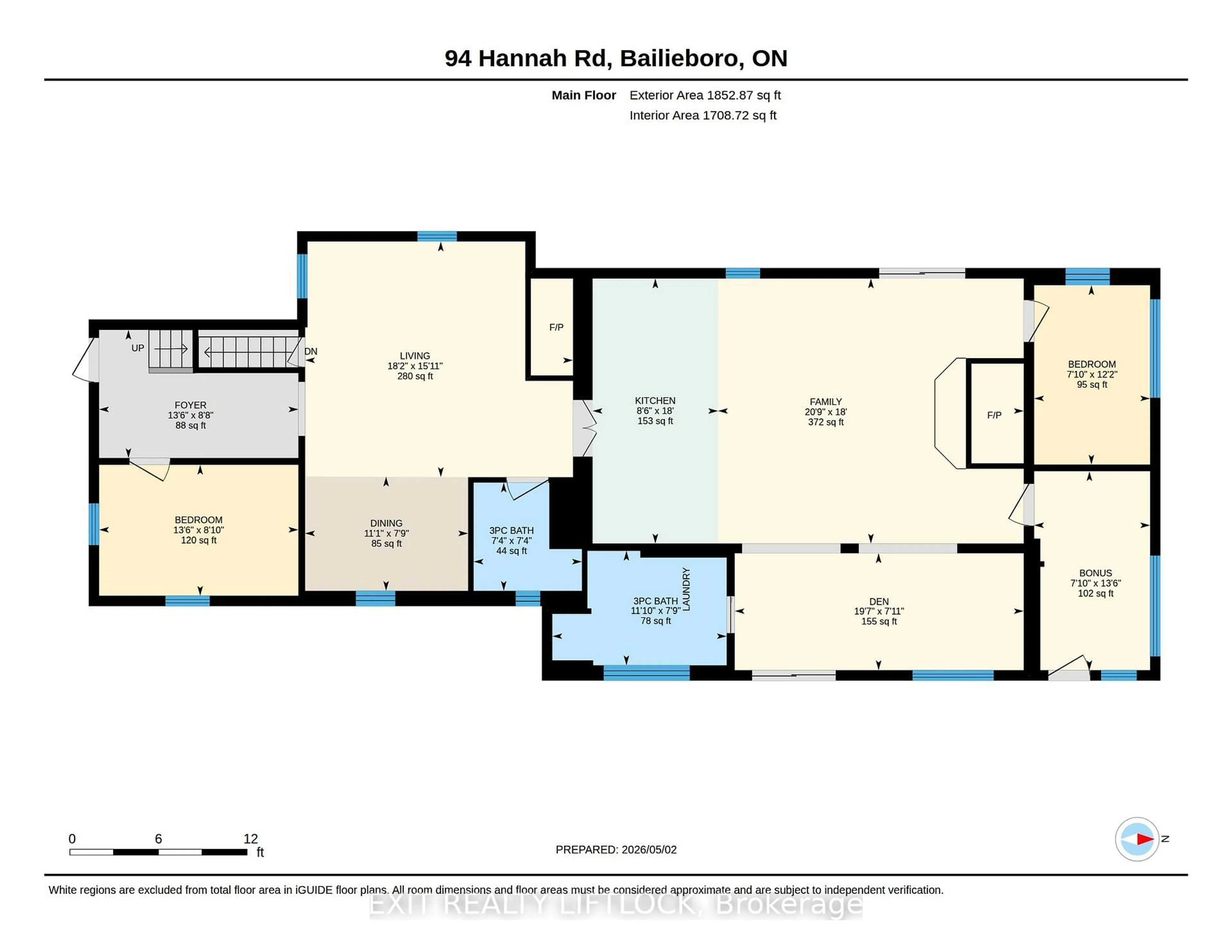 Floor plan for 94 Hannah Rd, Otonabee-South Monaghan Ontario K0L 1B0