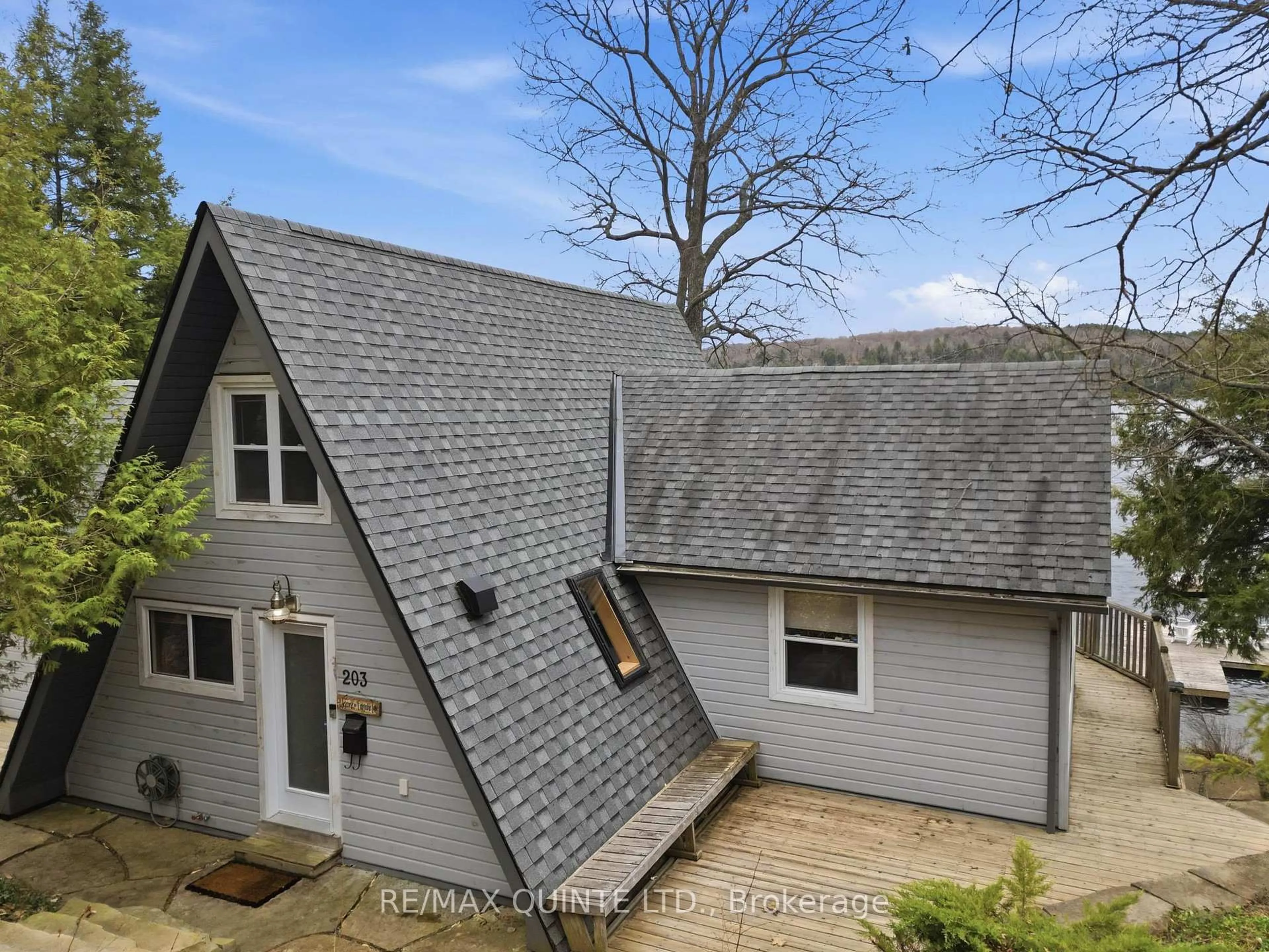 A pic from outside/outdoor area/front of a property/back of a property/a pic from drone, unknown for 203 Faradale Dr, Bancroft Ontario K0L 1C0