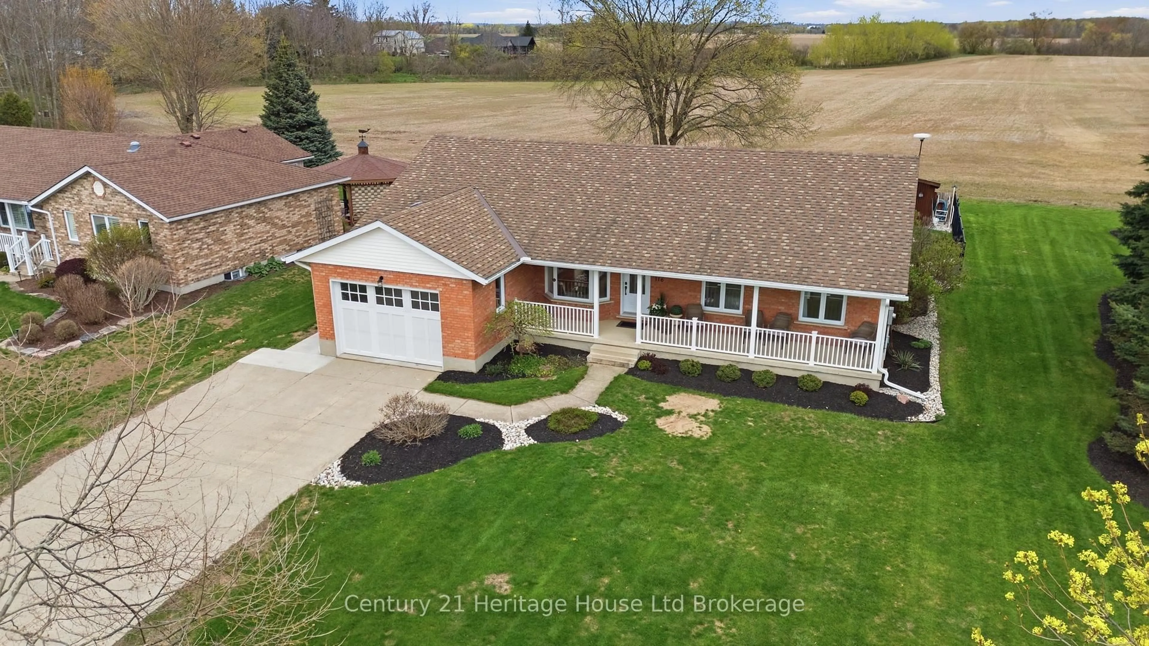 A pic from outside/outdoor area/front of a property/back of a property/a pic from drone, street for 116 Baird St, Blandford-Blenheim Ontario N0J 1B0