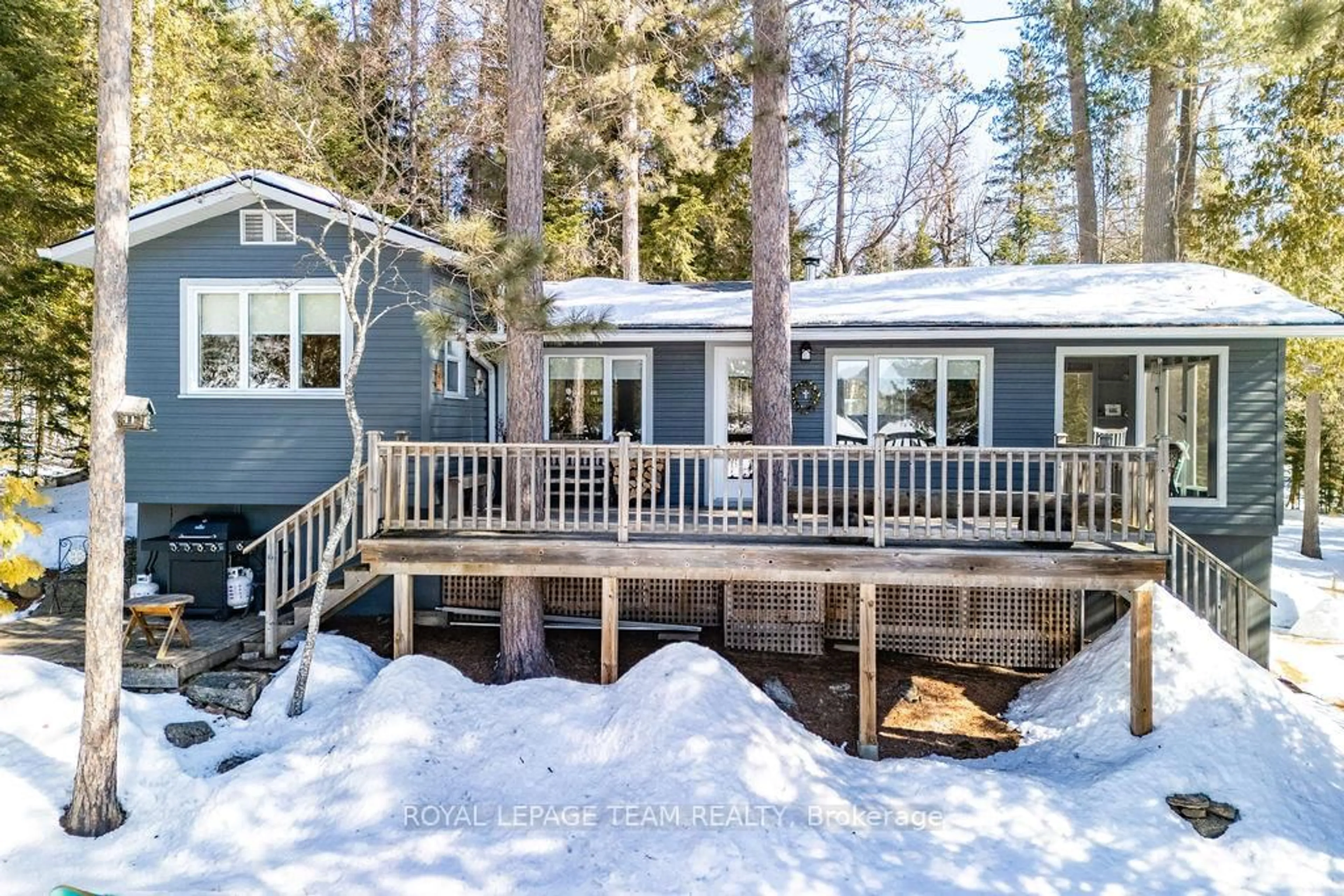 Patio, water/lake/river/ocean view for 218 Diamond Lake Rd, Combermere Ontario K0J 1L0