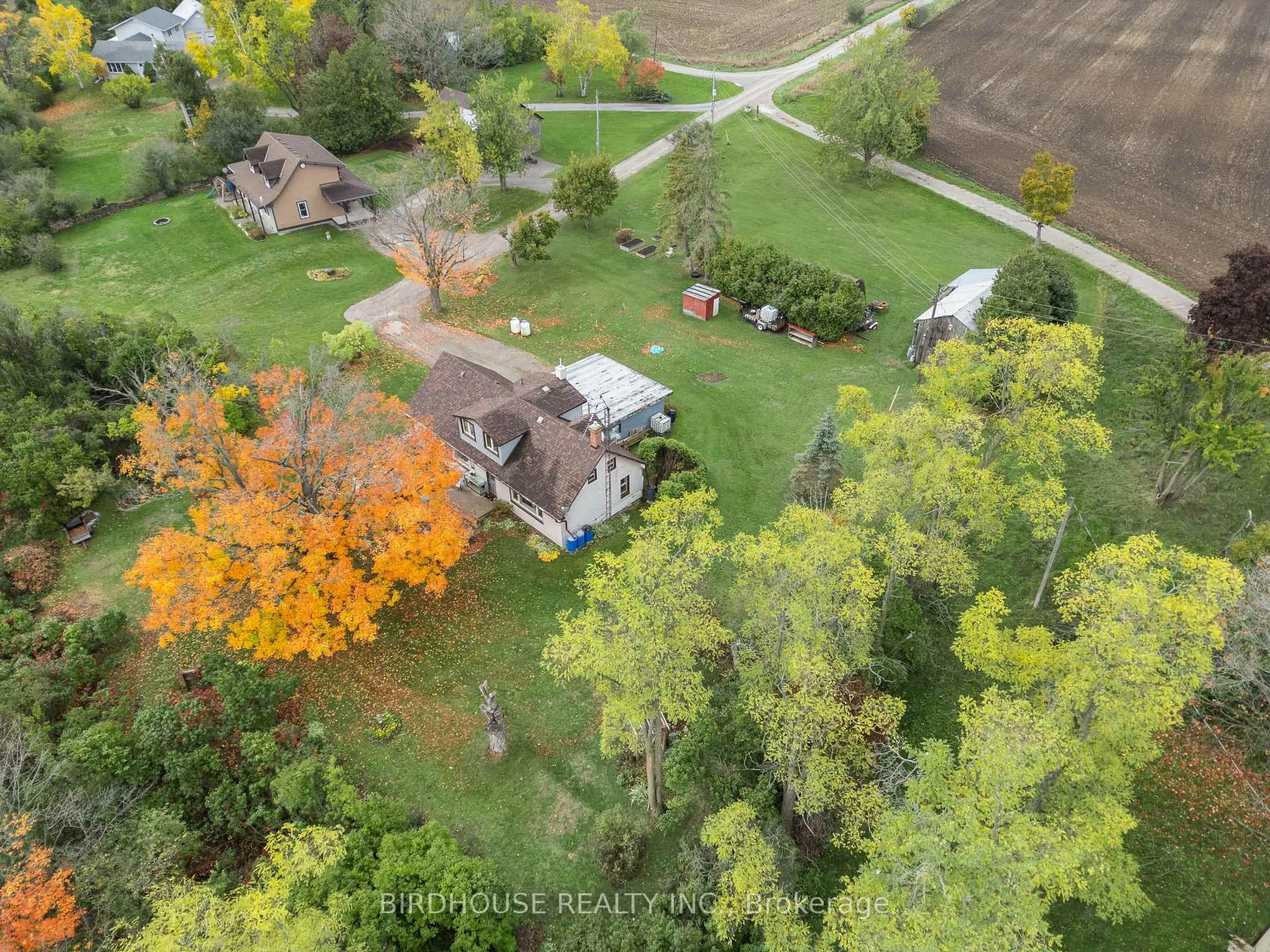 A pic from outside/outdoor area/front of a property/back of a property/a pic from drone, forest/trees view for 101 Maple Lane Dr, Kawartha Lakes Ontario K9V 4R1
