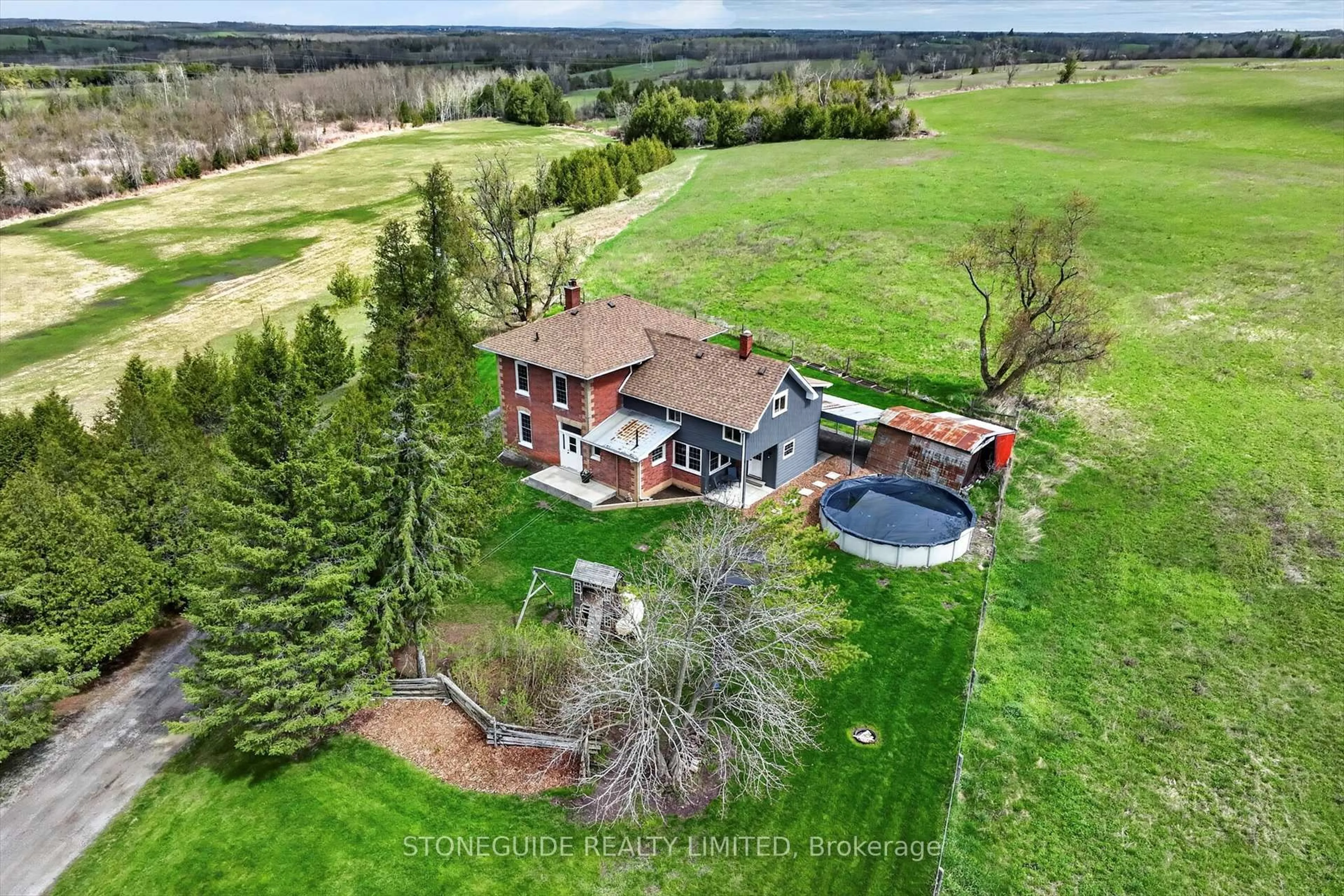 A pic from outside/outdoor area/front of a property/back of a property/a pic from drone, unknown for 1911 David Fife Line, Otonabee-South Monaghan Ontario K0L 2B0