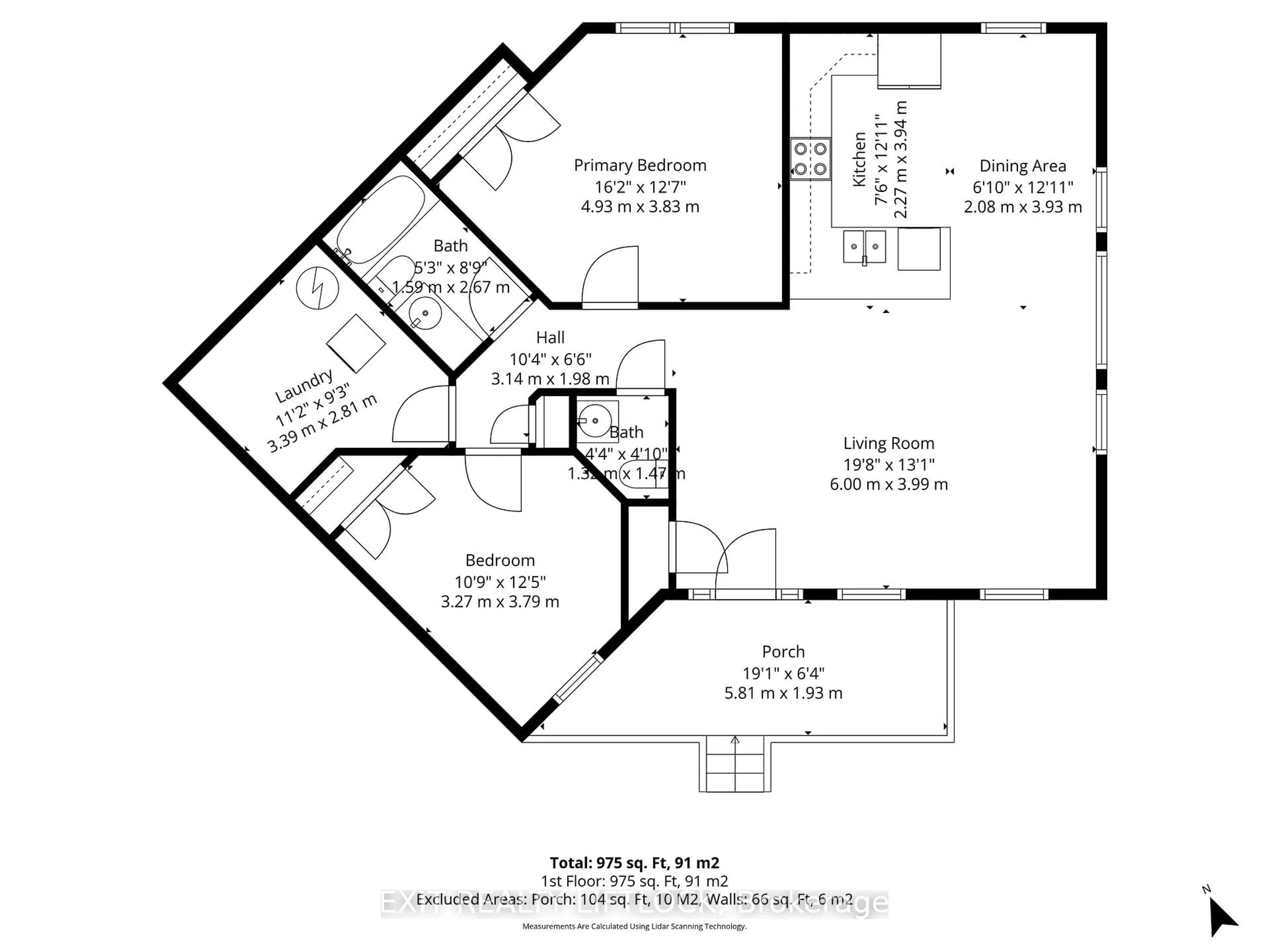 Floor plan for 300 Croft St #3104, Port Hope Ontario L1A 0E1