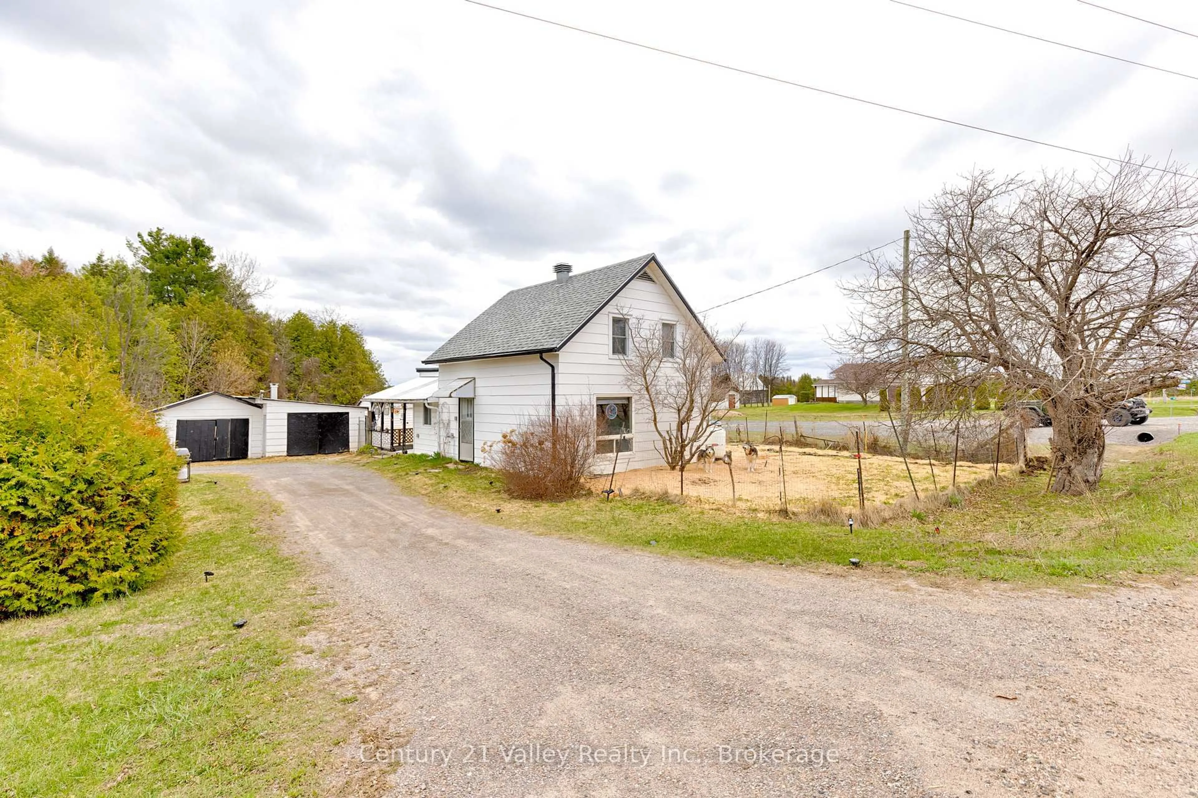 A pic from outside/outdoor area/front of a property/back of a property/a pic from drone, street for 83 Foymount Rd, Eganville Ontario K0J 1T0