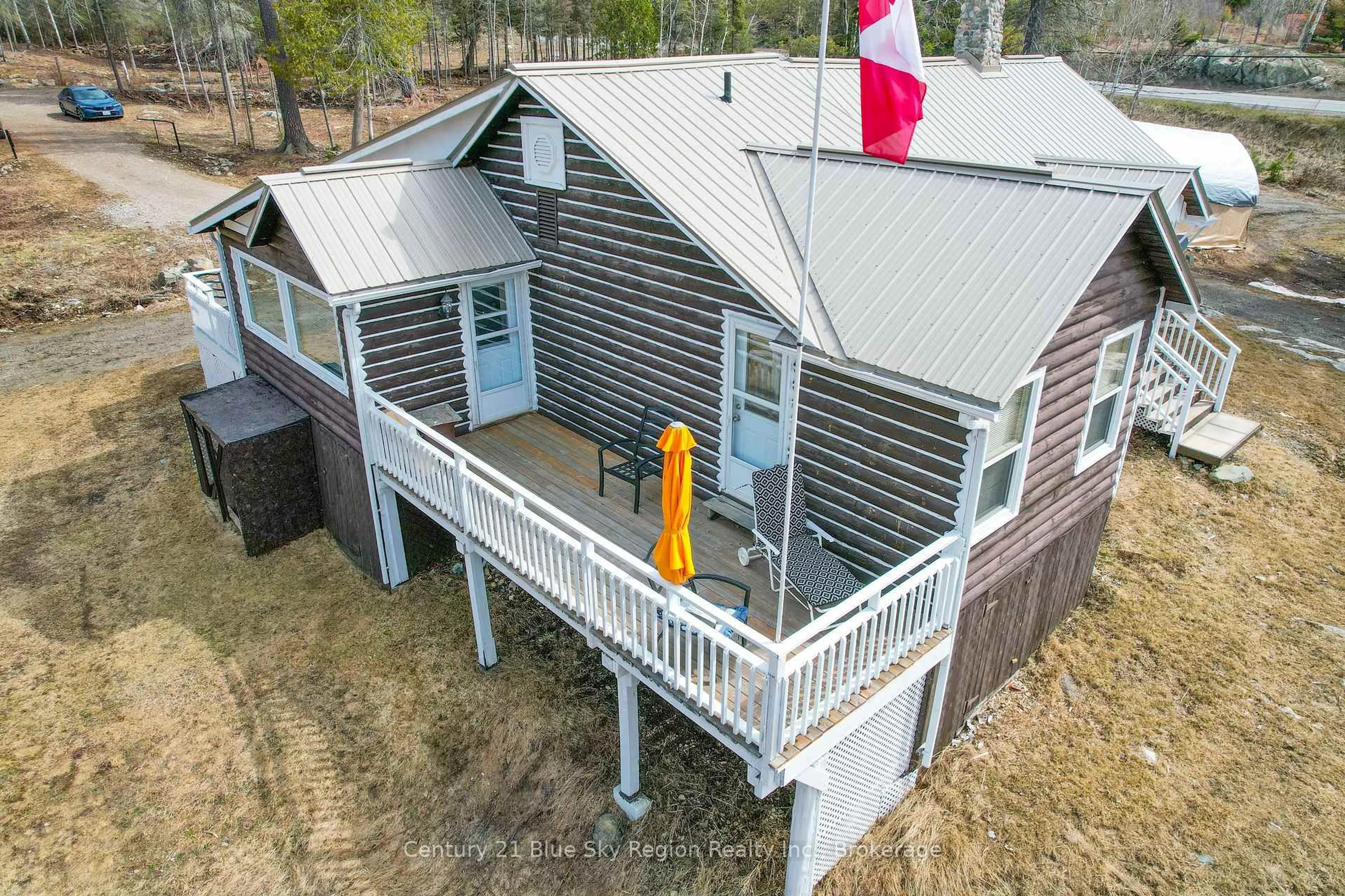 A pic from outside/outdoor area/front of a property/back of a property/a pic from drone, building for 6454 & 6450 Highway 11N, Temagami Ontario P0H 2H0