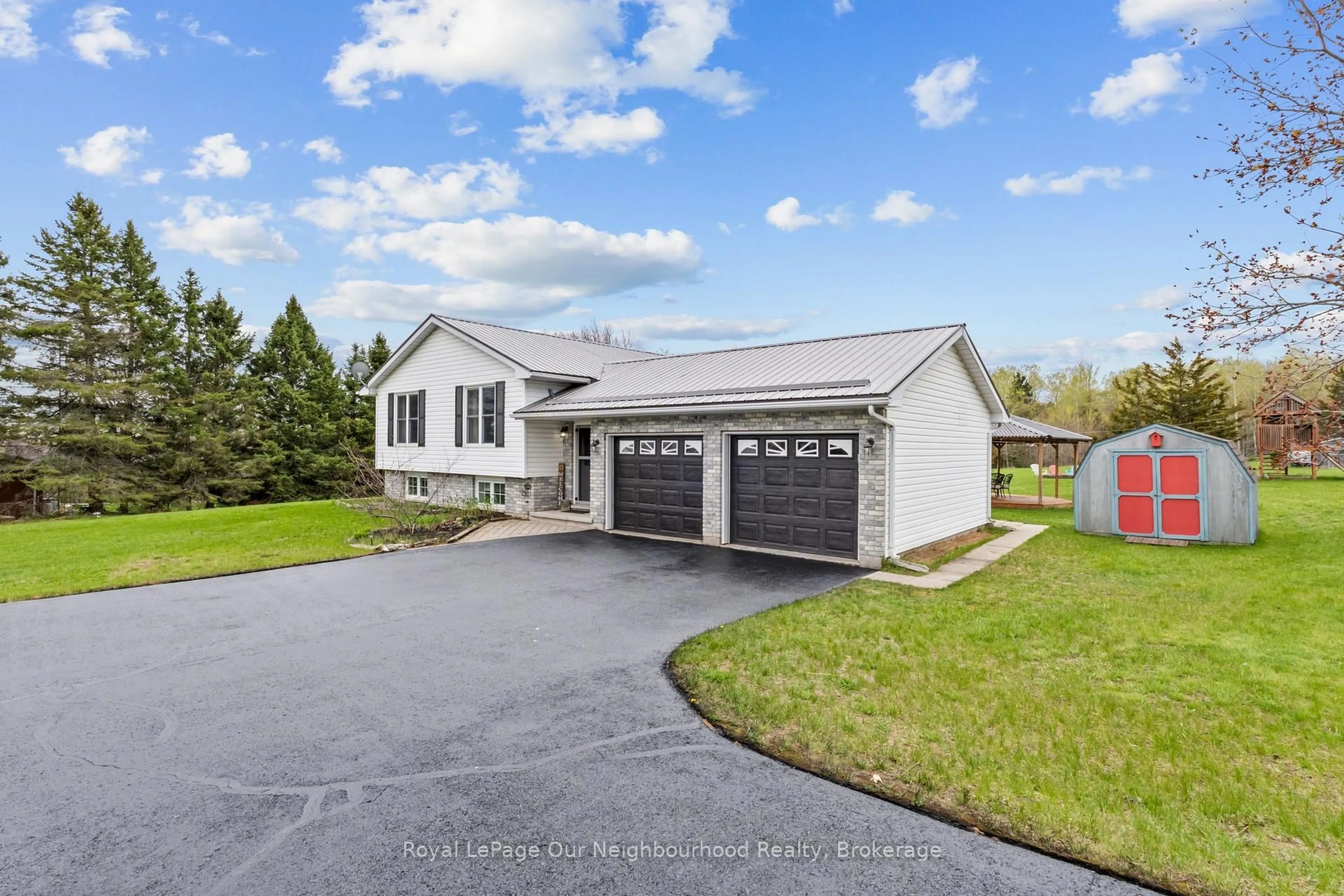 Home with vinyl exterior material, street for 23 Flying Club Rd, Hastings Ontario K0K 2C0