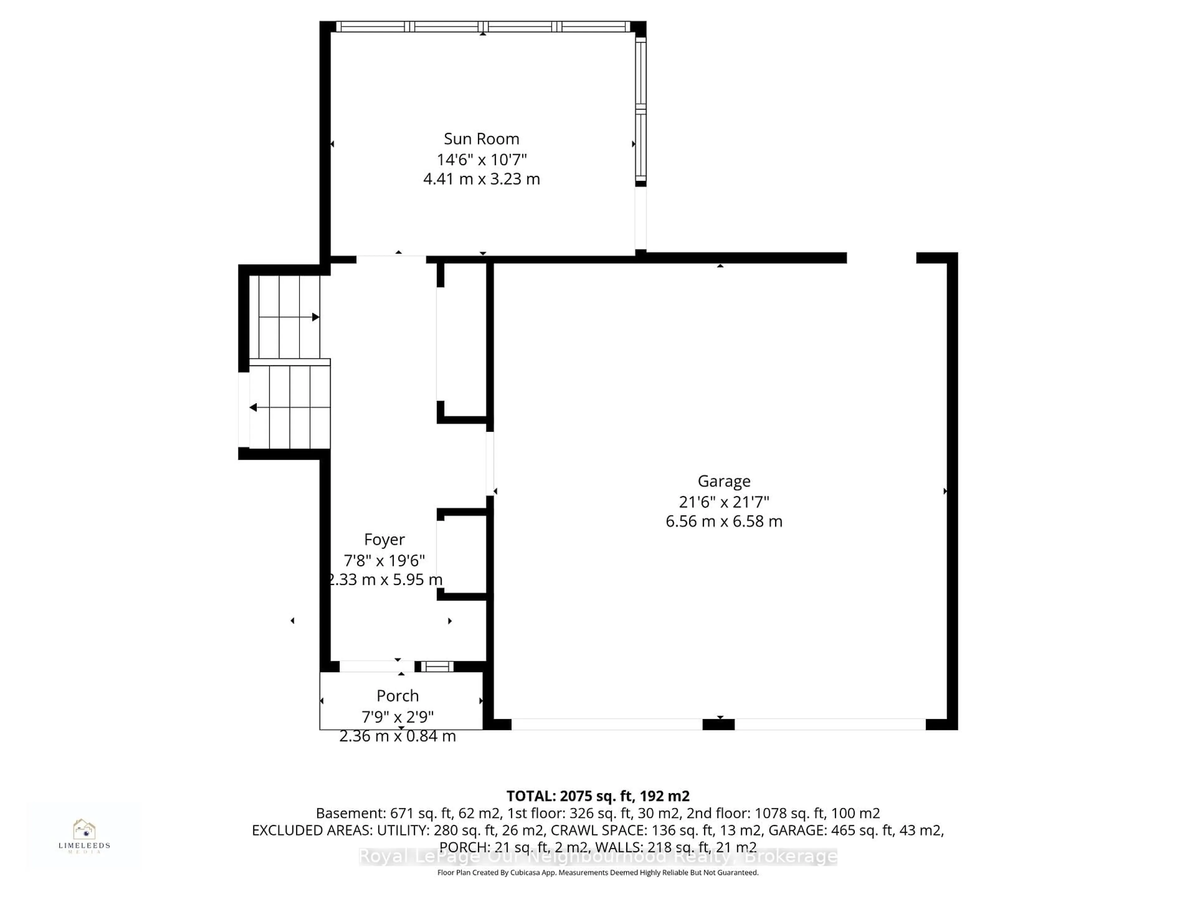 Floor plan for 23 Flying Club Rd, Hastings Ontario K0K 2C0