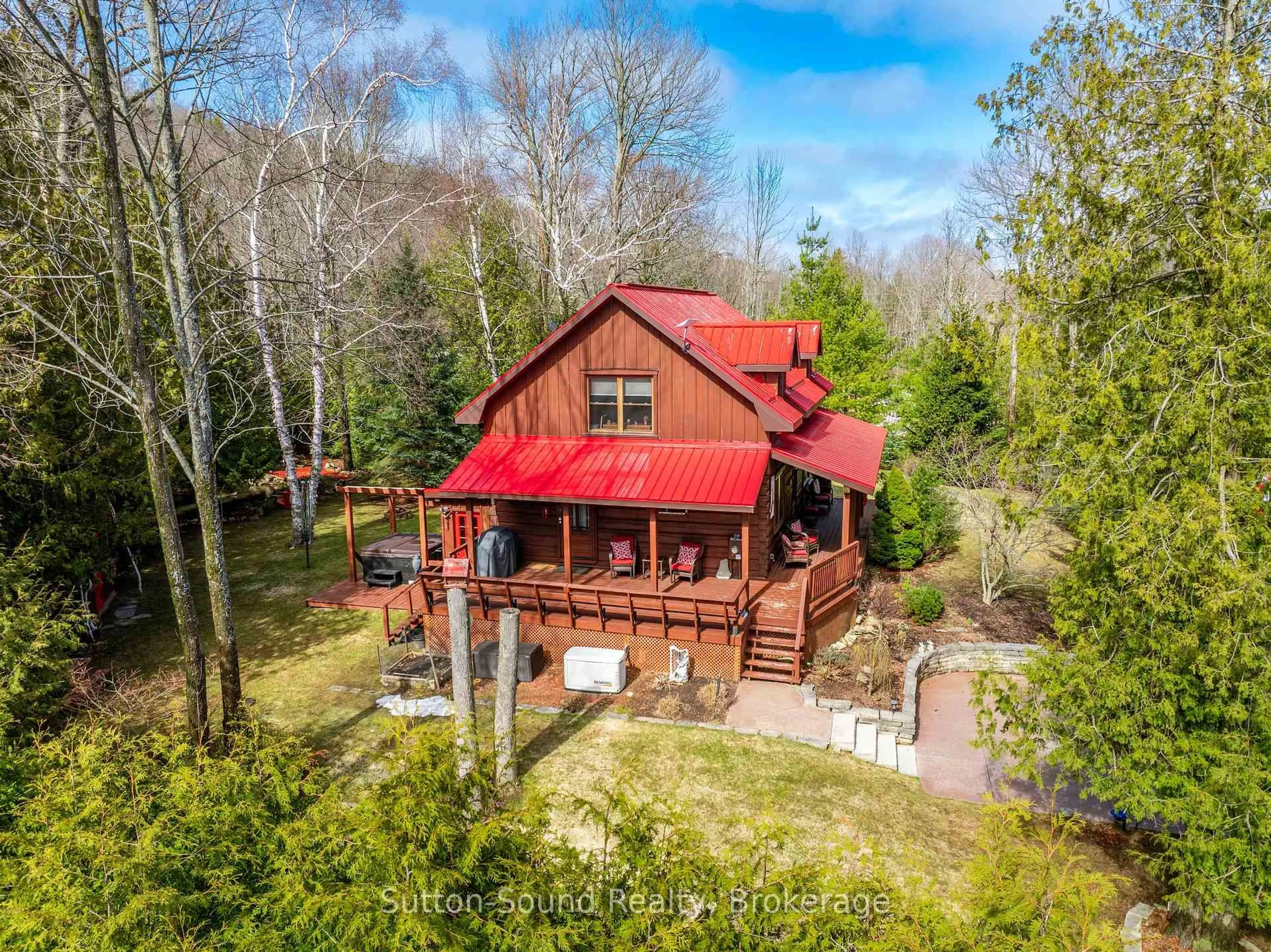 A pic from outside/outdoor area/front of a property/back of a property/a pic from drone, water/lake/river/ocean view for 625 Mallory Beach Rd, South Bruce Peninsula Ontario N0H 2T0