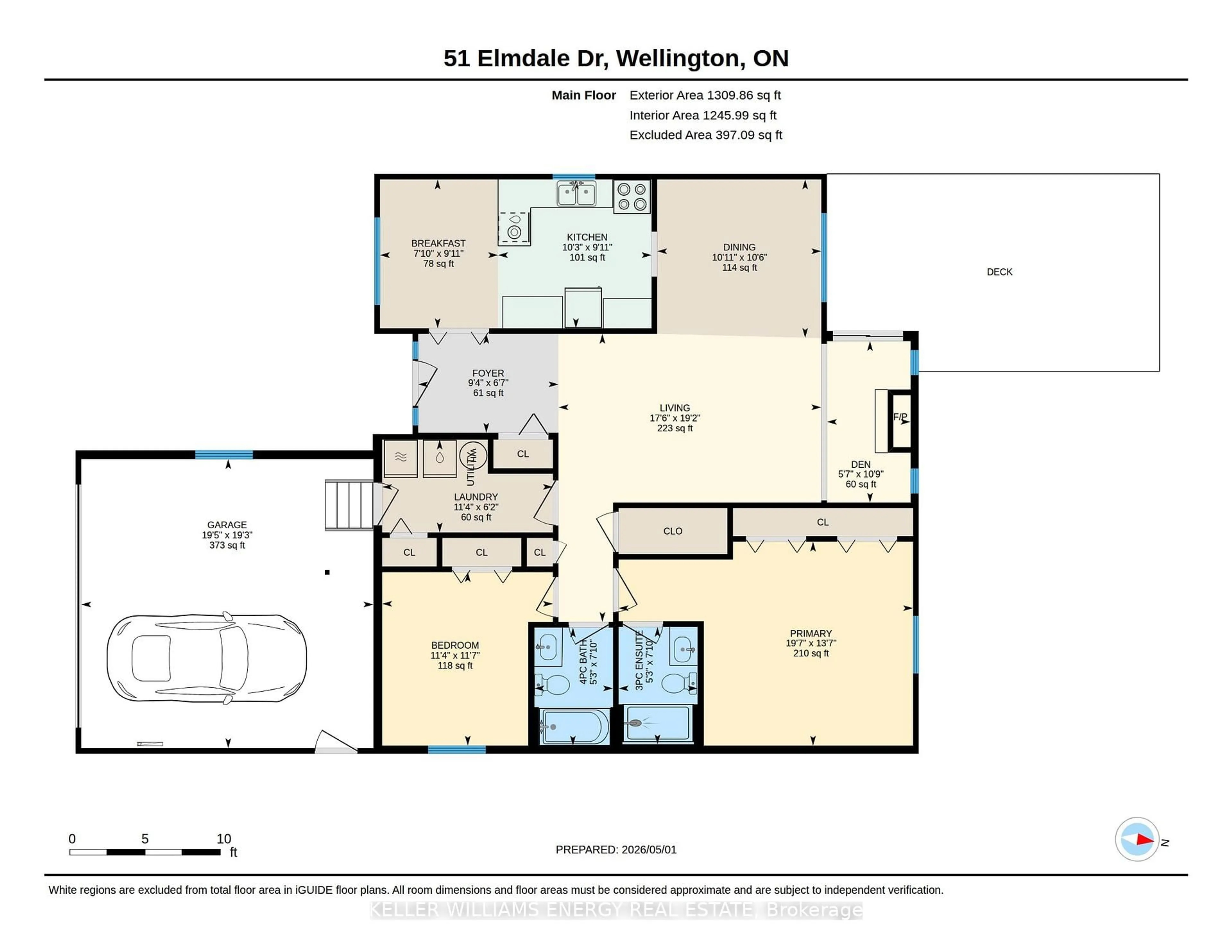 Floor plan for 51 Elmdale Dr, Prince Edward County Ontario K0K 3L0