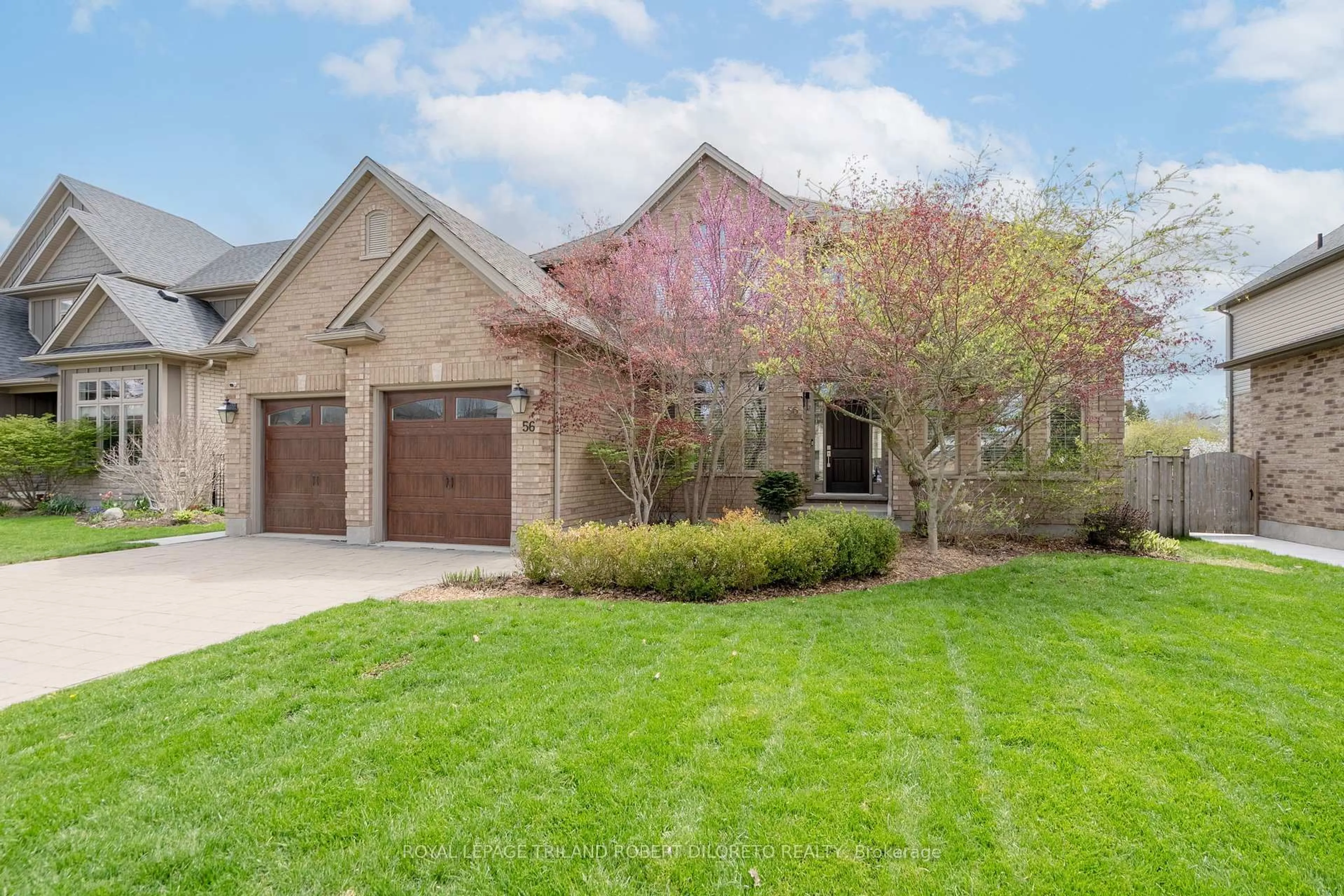 Home with brick exterior material, street for 56 Fieldstone Cres, Middlesex Centre Ontario N0L 1R0