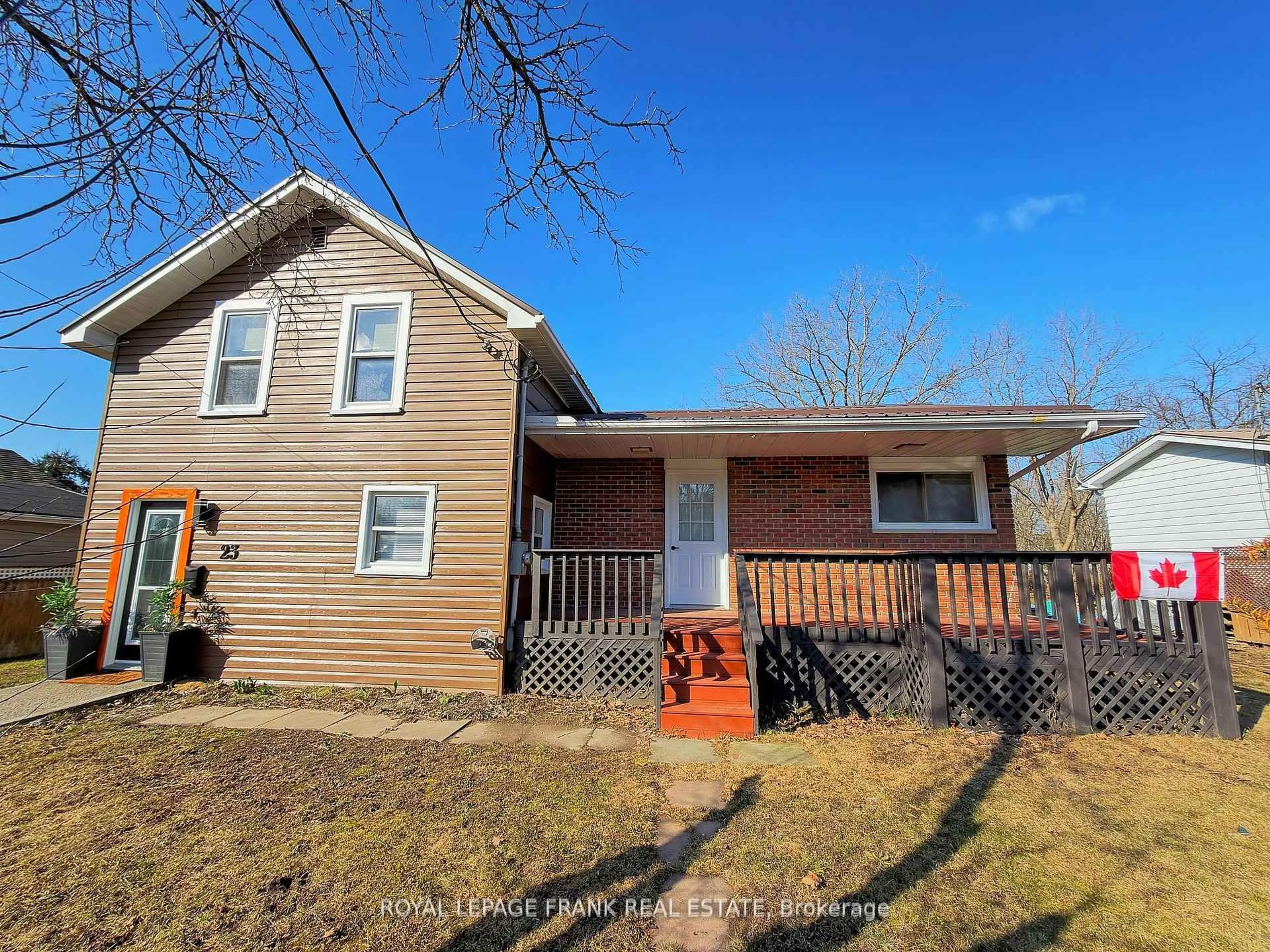 A pic from outside/outdoor area/front of a property/back of a property/a pic from drone, street for 23 N Hastings Ave, Limoges Ontario K0K 2M0