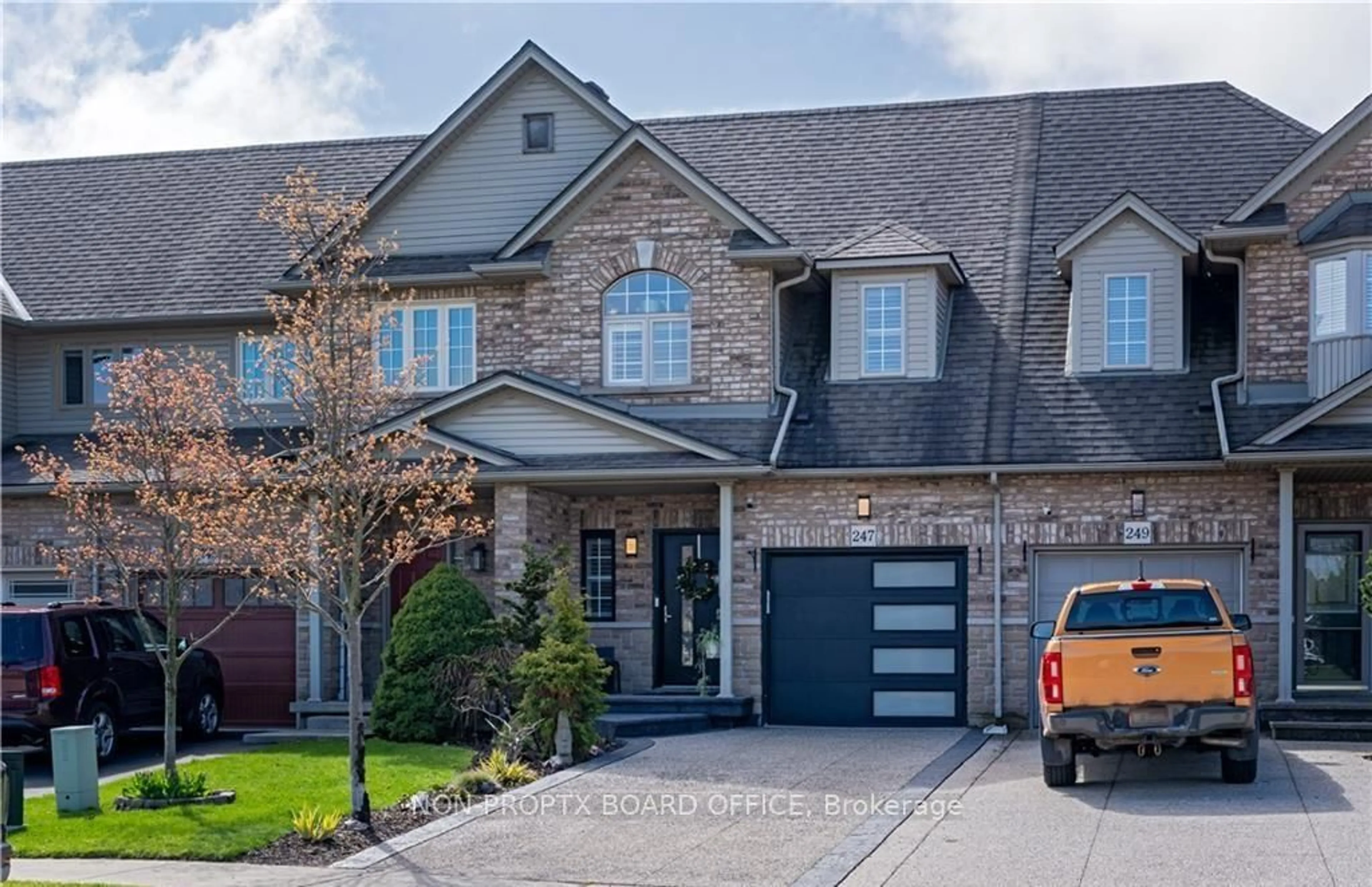 Home with brick exterior material, street for 247 Southbrook Dr, Hamilton Ontario L0R 1C0