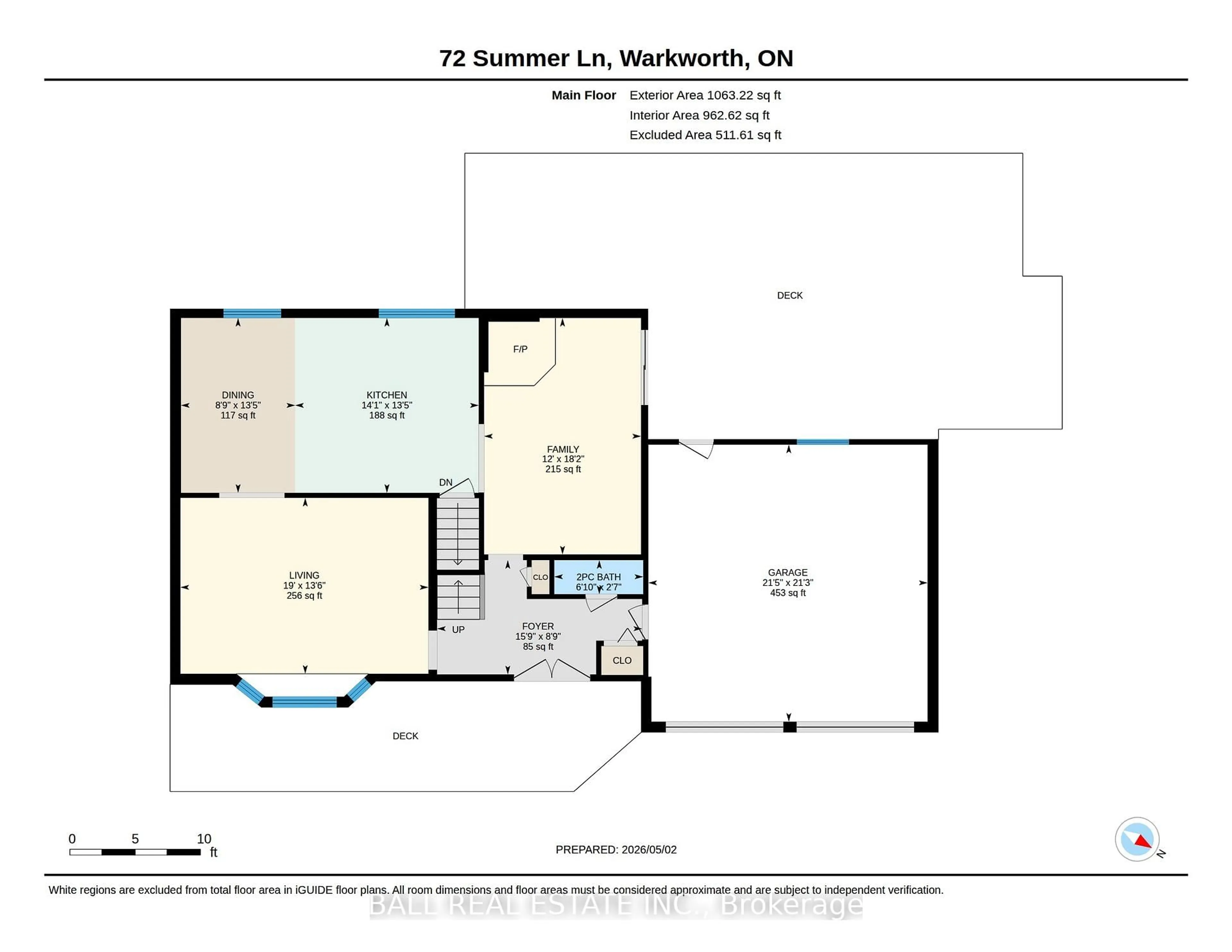 Floor plan for 72 Summer Lane, Trent Hills Ontario K0K 3K0