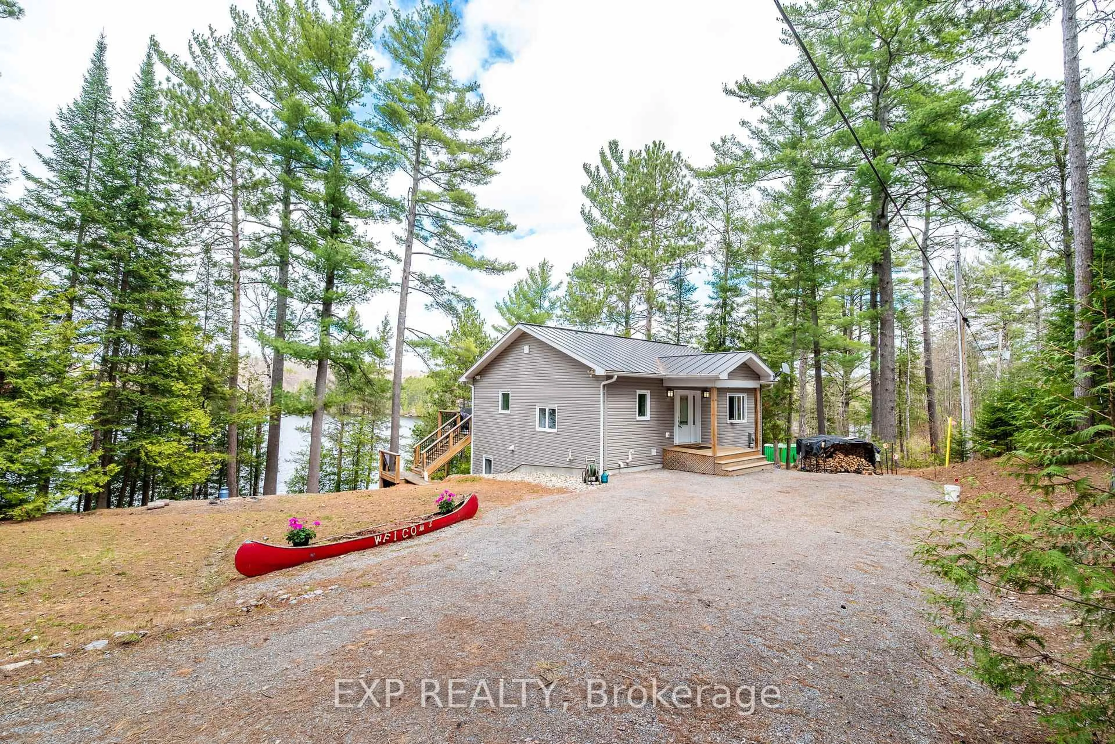 A pic from outside/outdoor area/front of a property/back of a property/a pic from drone, water/lake/river/ocean view for 248 Roach Way, Haley Station Ontario K0J 1Y0
