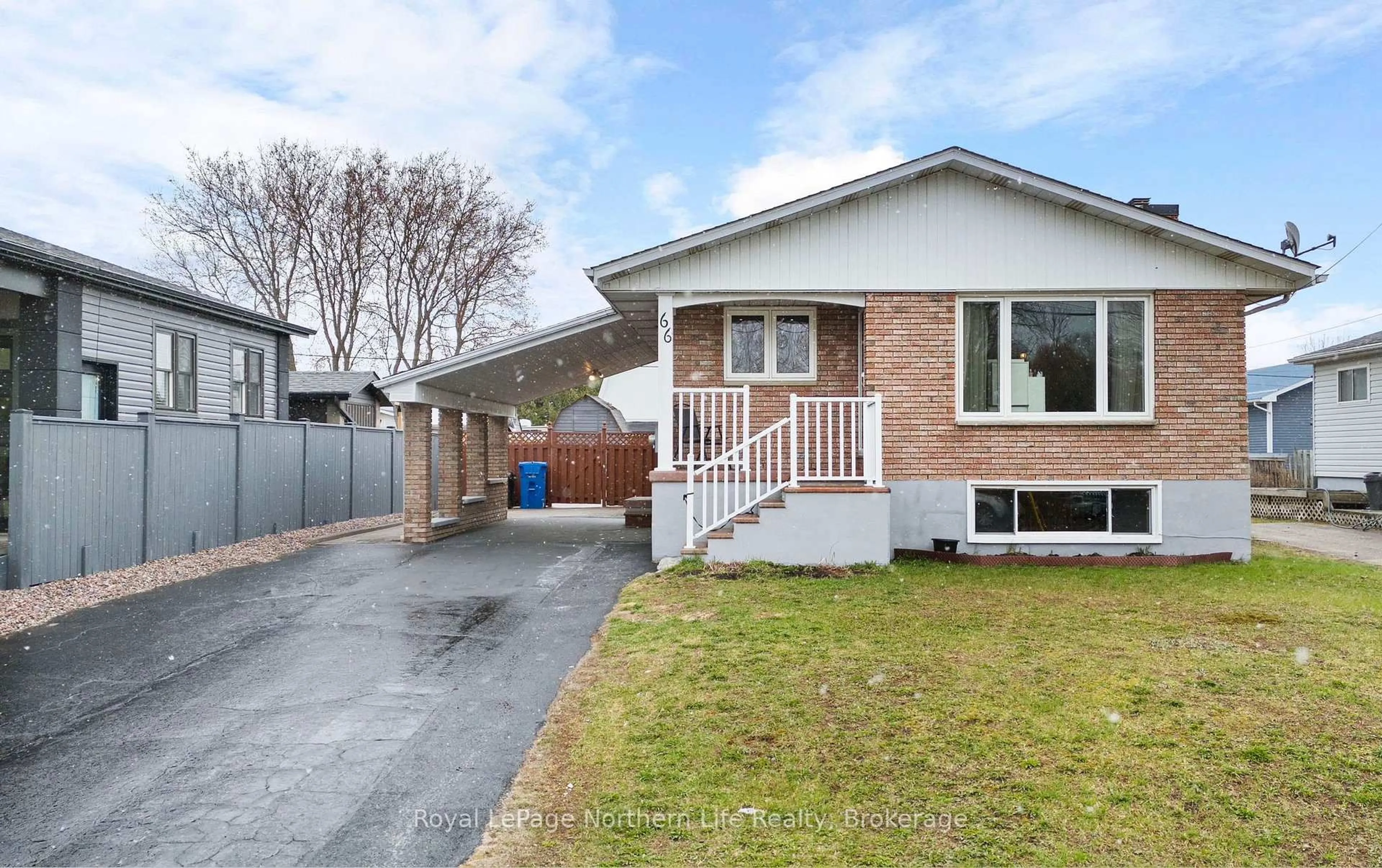Home with brick exterior material, street for 66 Montreal St, West Nipissing Ontario P2B 3G9