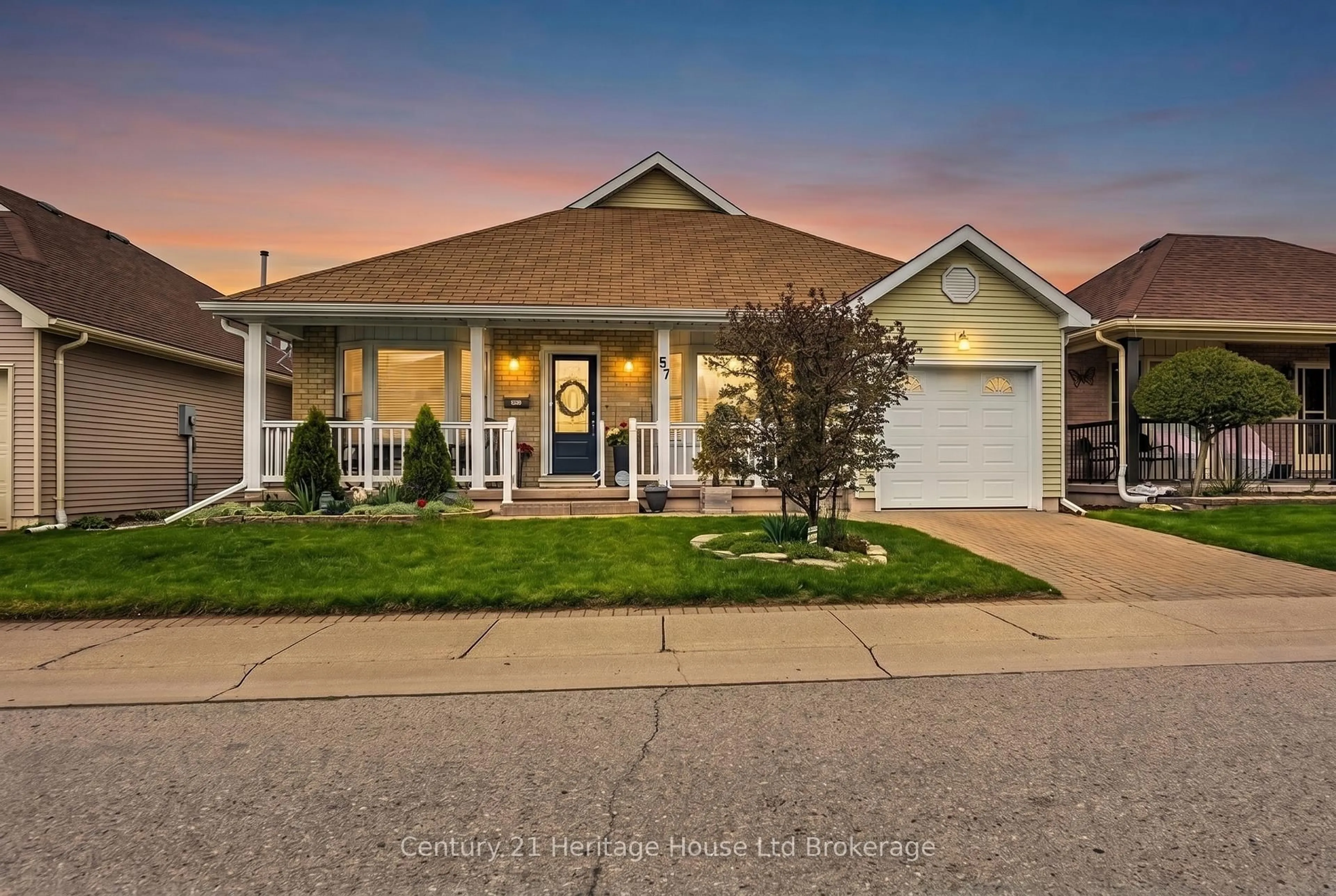 Home with vinyl exterior material, street for 57 Edwin Cres, Tillsonburg Ontario N4G 5H6