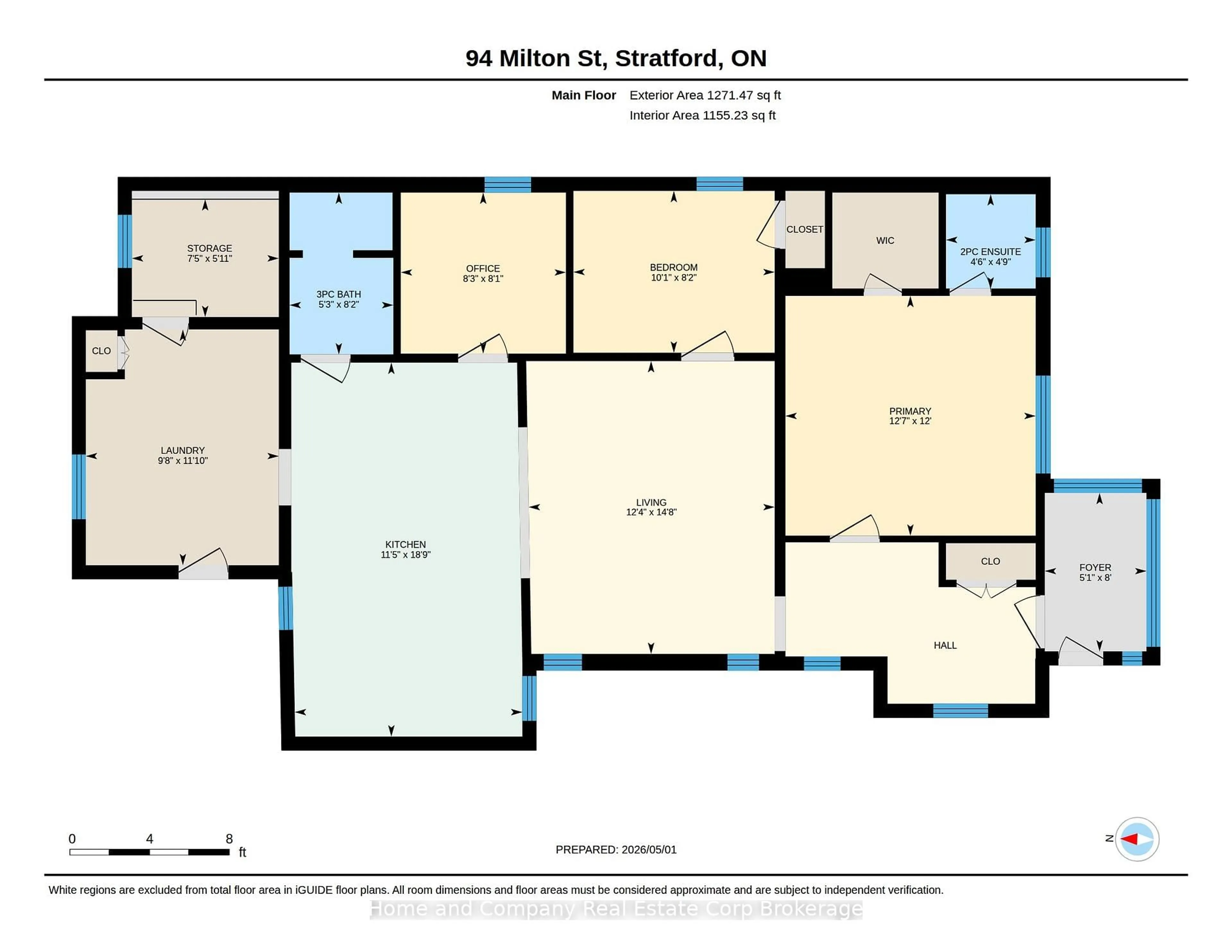 Floor plan for 94 Milton St, Stratford Ontario N5A 3V1